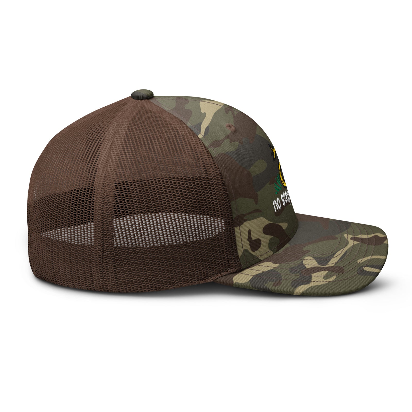 No Step On Snek Camouflage Trucker Hat