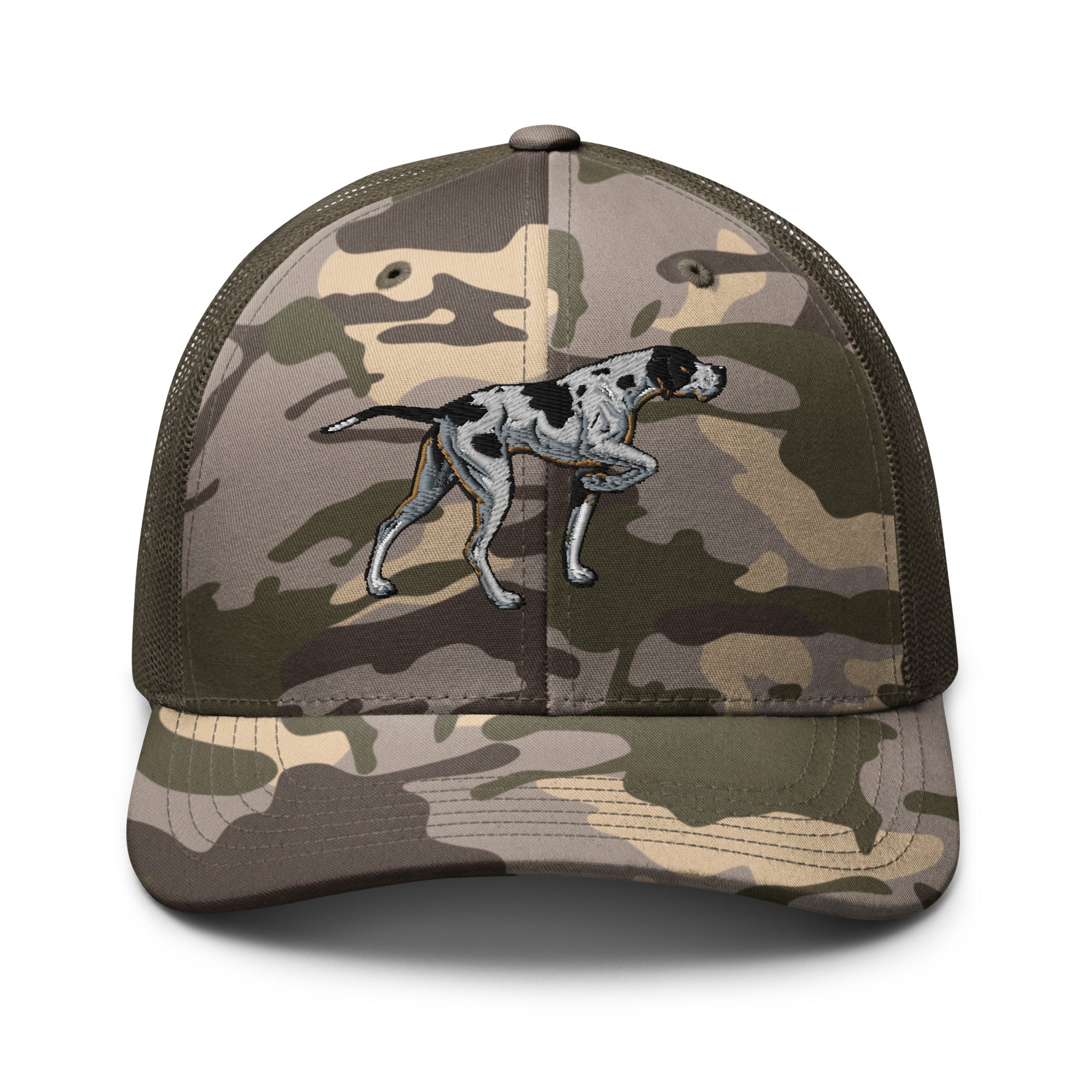 Pointer Dog Camouflage Trucker Hat