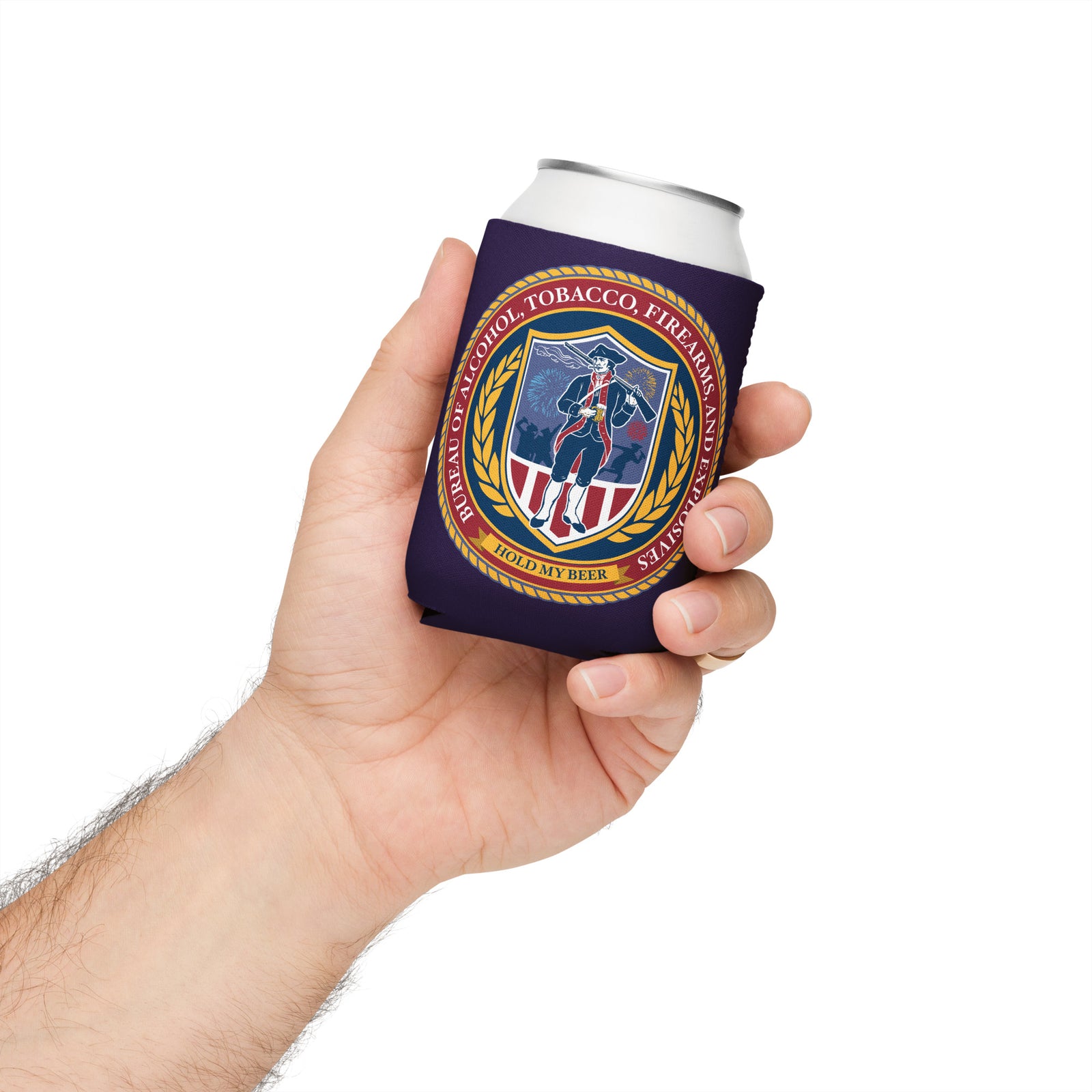 ATF Hold My Beer Can Cooler