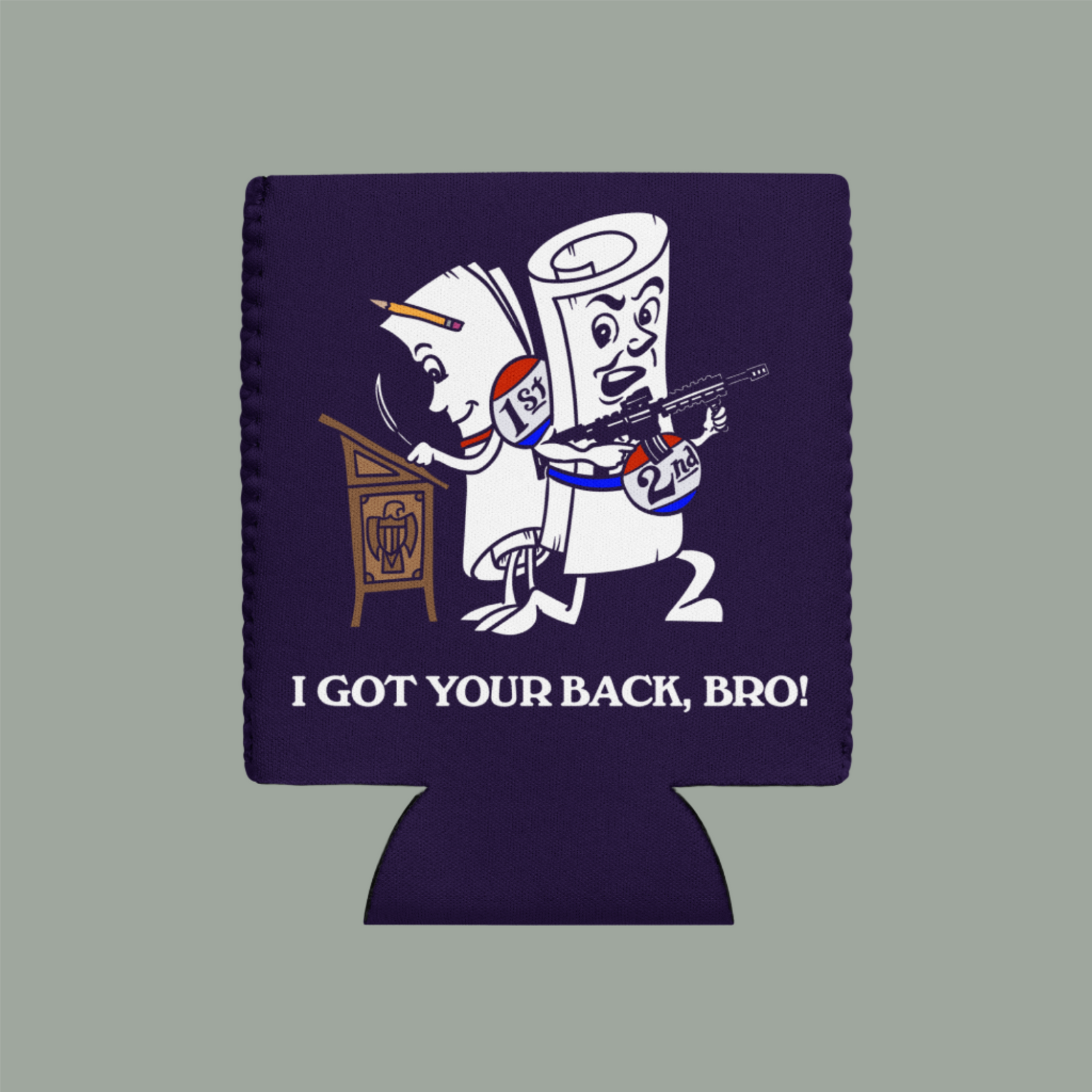 I Got Your Back Bro 2nd Amendment Can Cooler