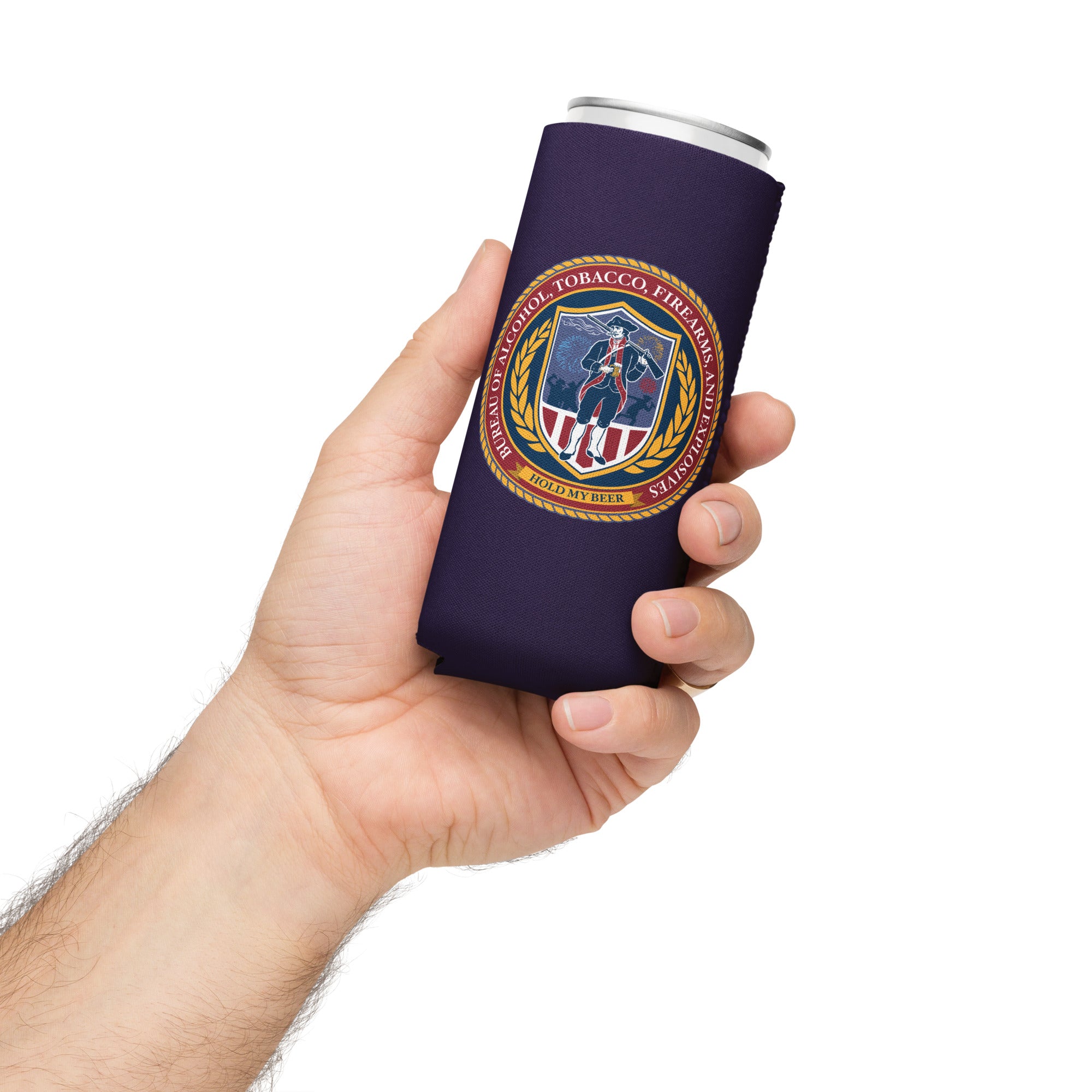 ATF Hold My Beer Can Cooler