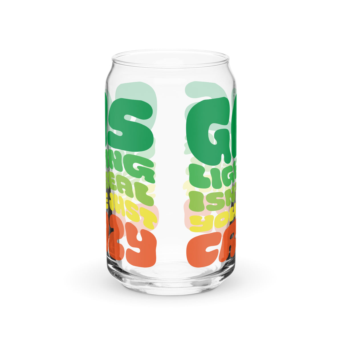 Gaslighting Can-shaped Glass