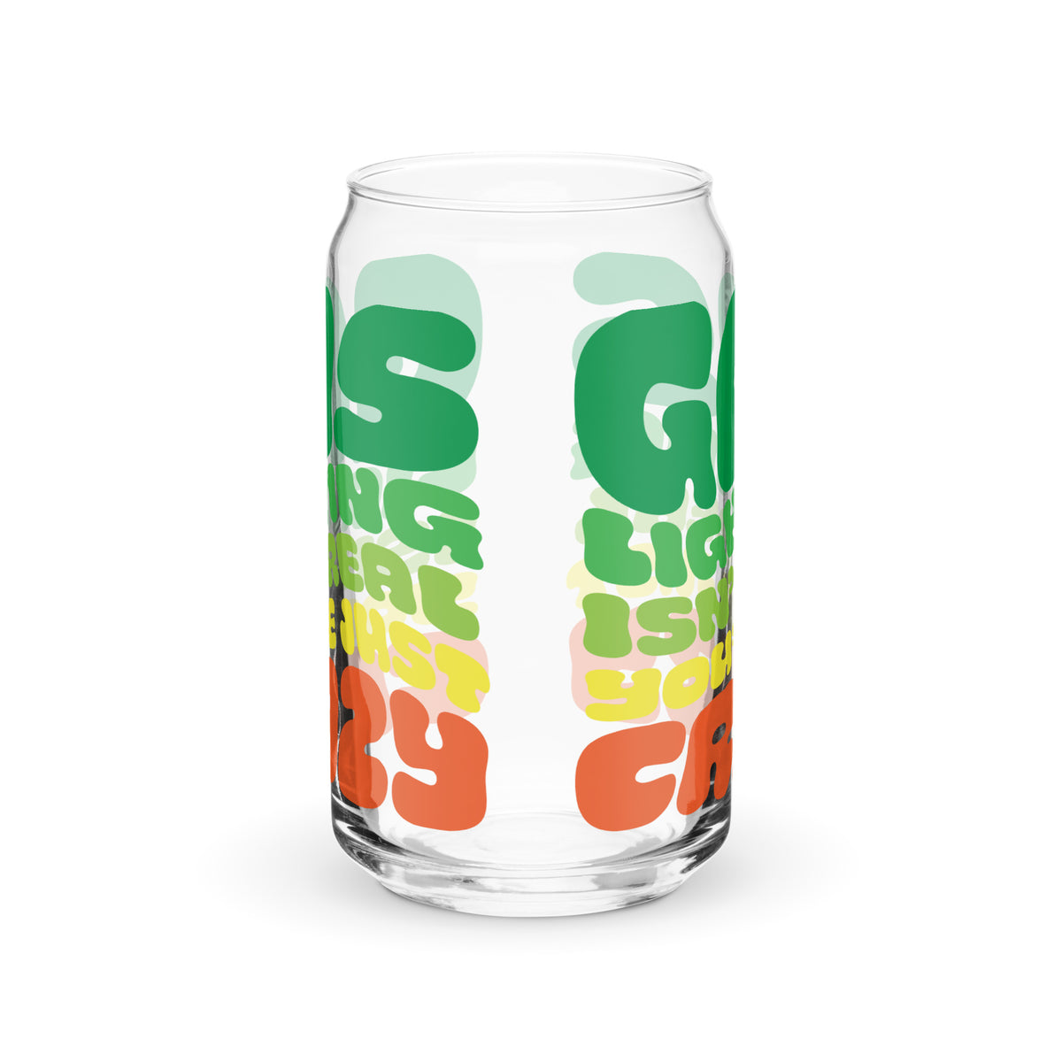 Gaslighting Can-shaped Glass