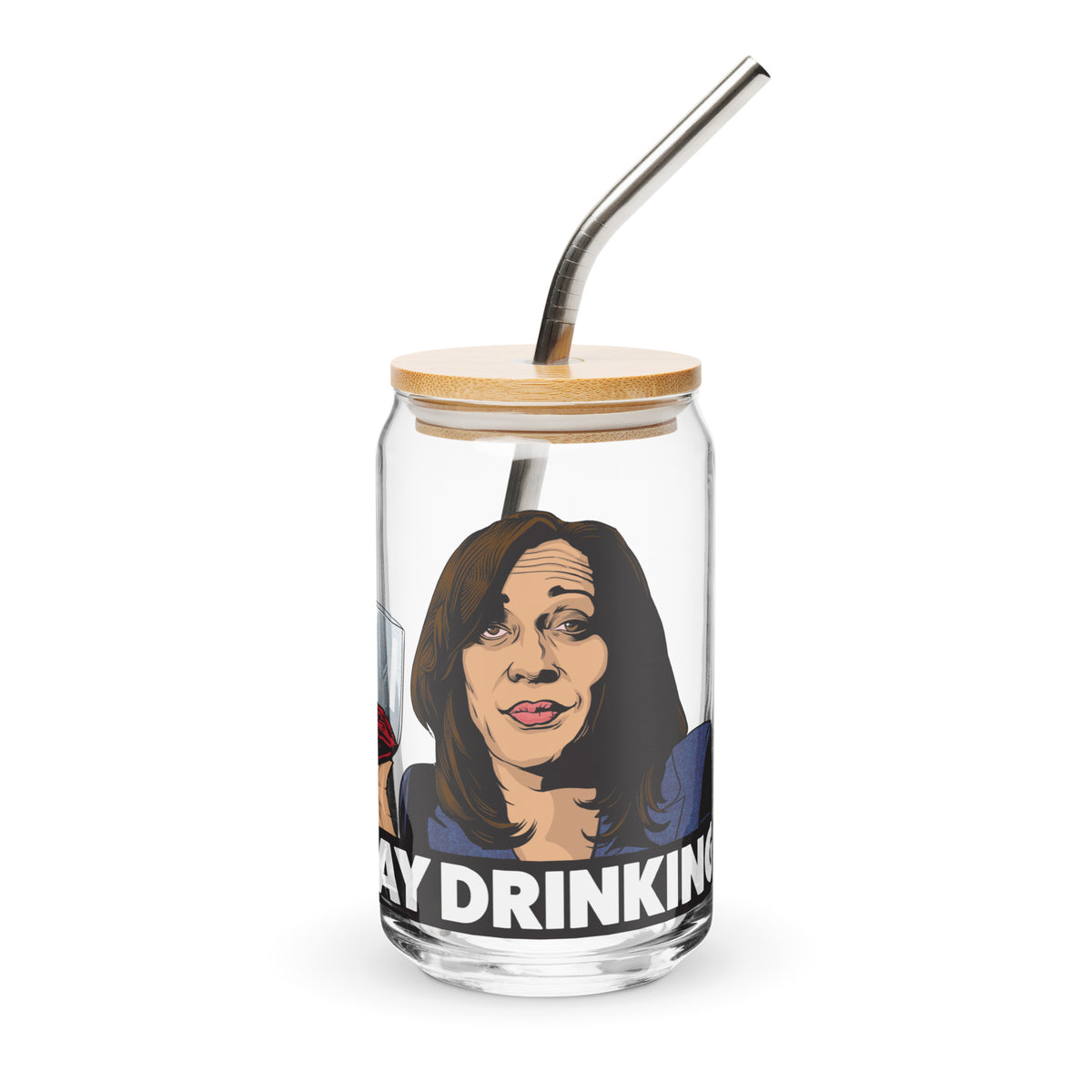 Day Drinking Kamala Harris Can-shaped Glass