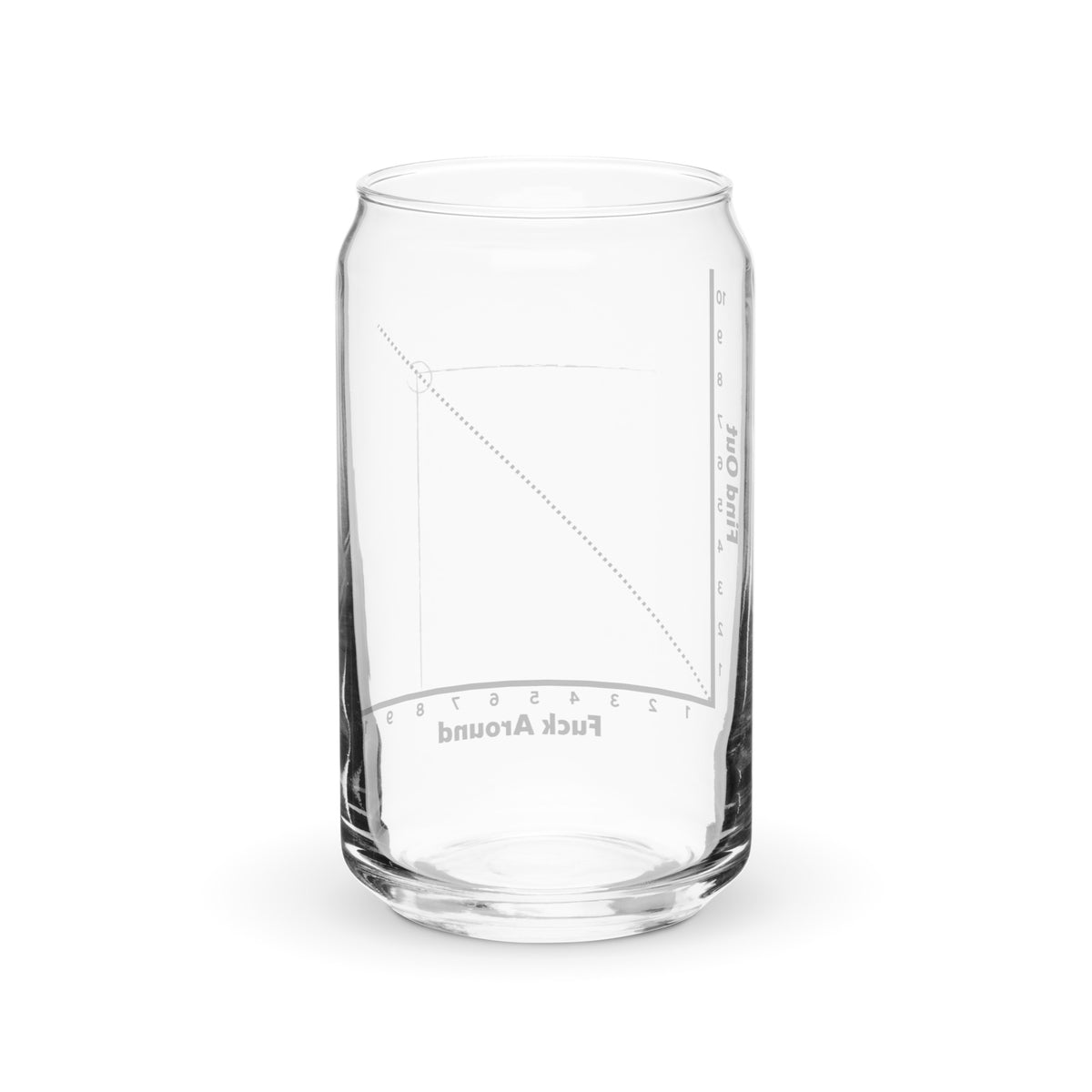 FAAFO Chart Can-shaped Glass