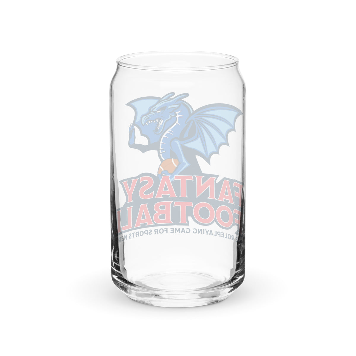 Fantasy Football Can-shaped Glass