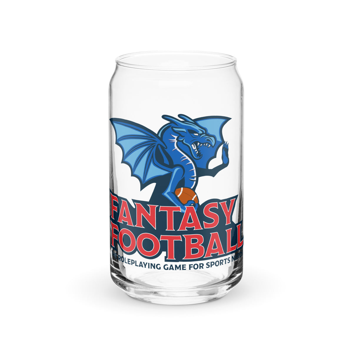 Fantasy Football Can-shaped Glass