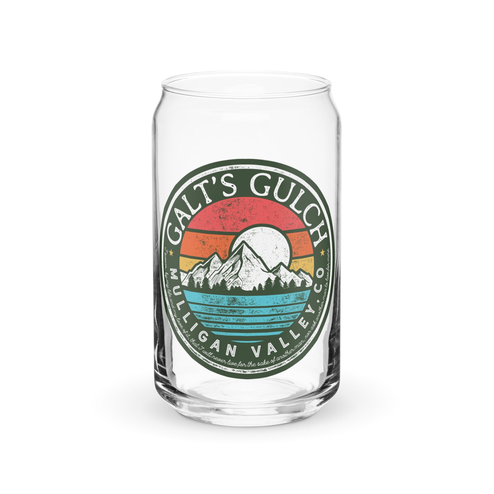 Galt's Gulch Can-shaped Glass