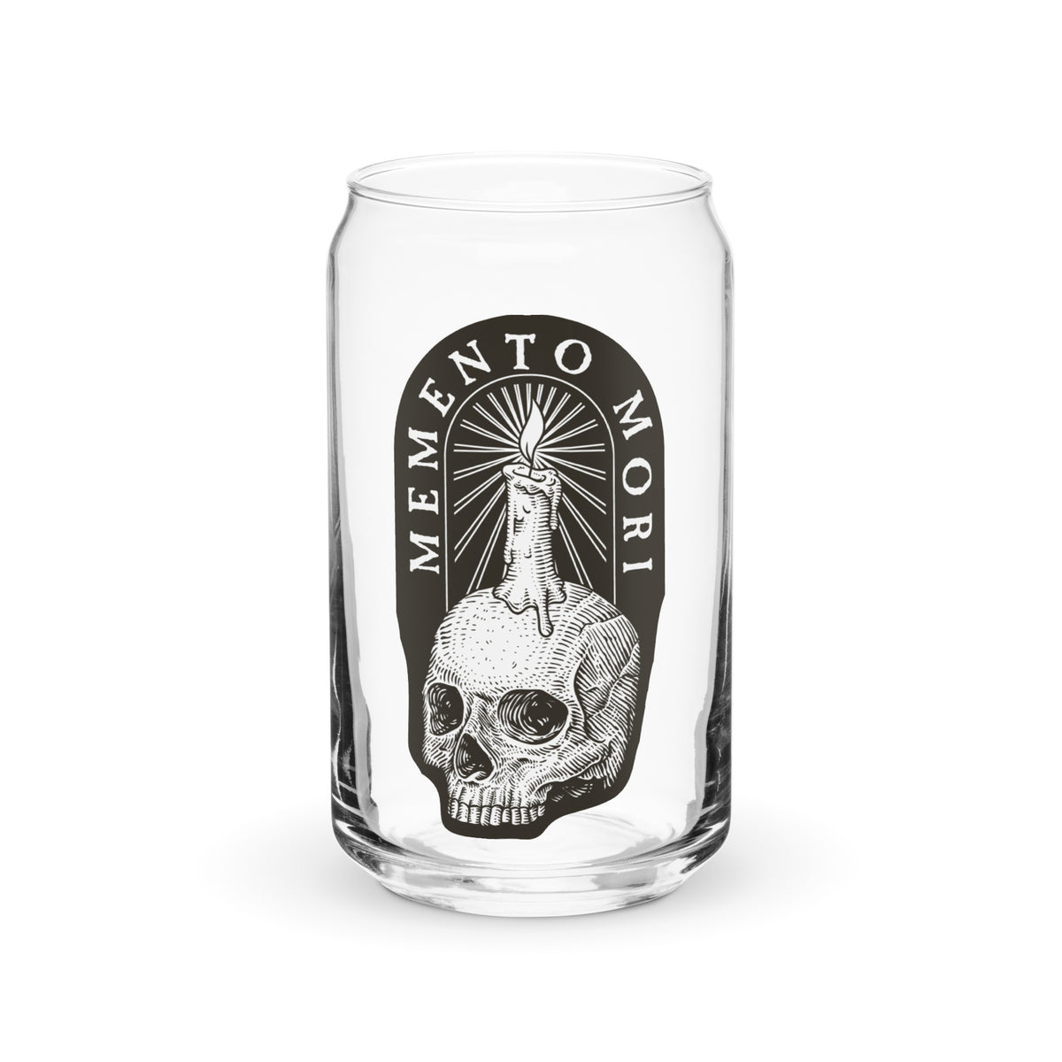 Memento Mori Can-Shaped Glass