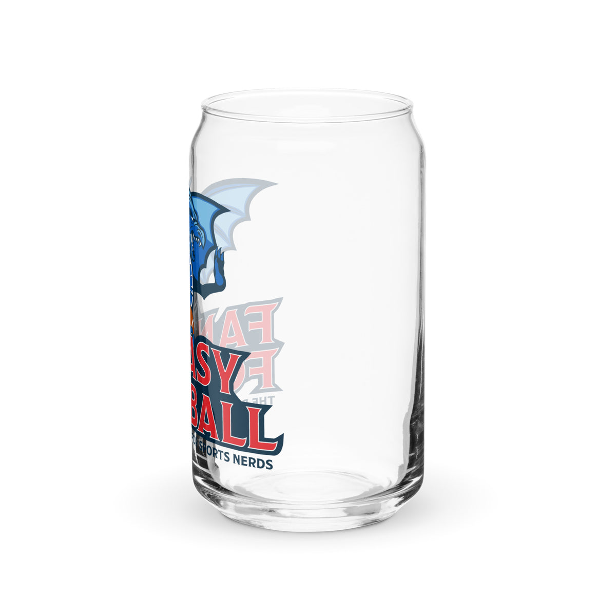 Fantasy Football Can-shaped Glass