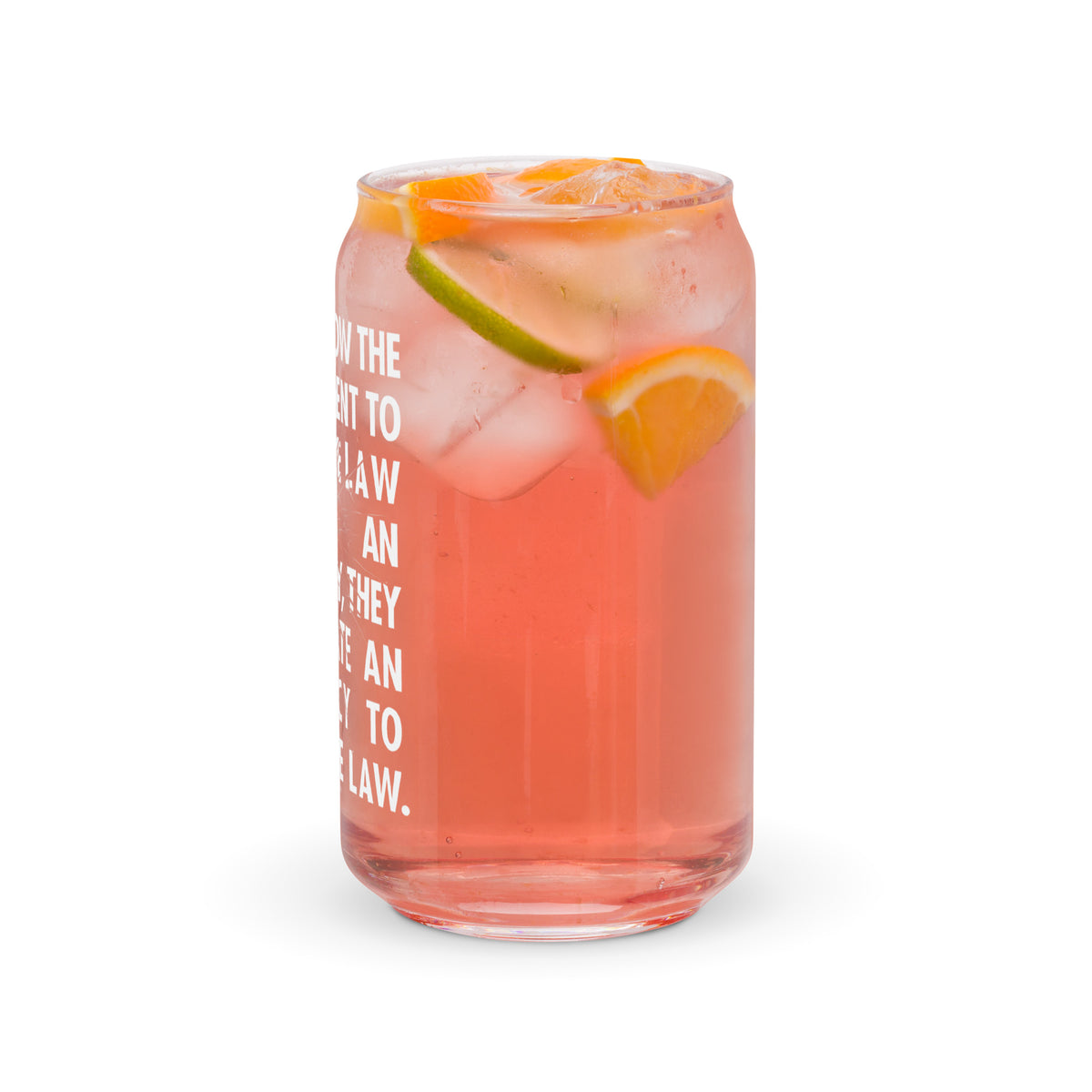 Government Emergency Can-Shaped Glass