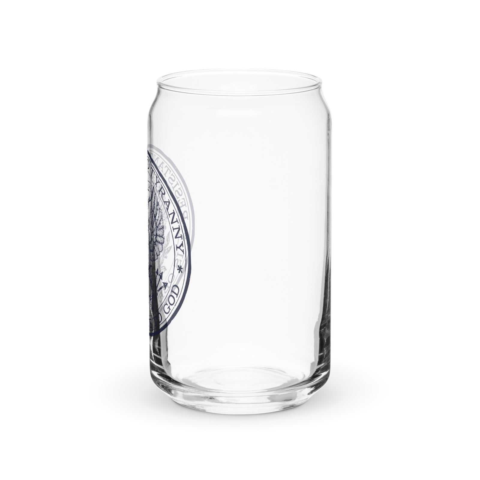 Resistance to Tyranny is Obedience to God Can-Shaped Glass