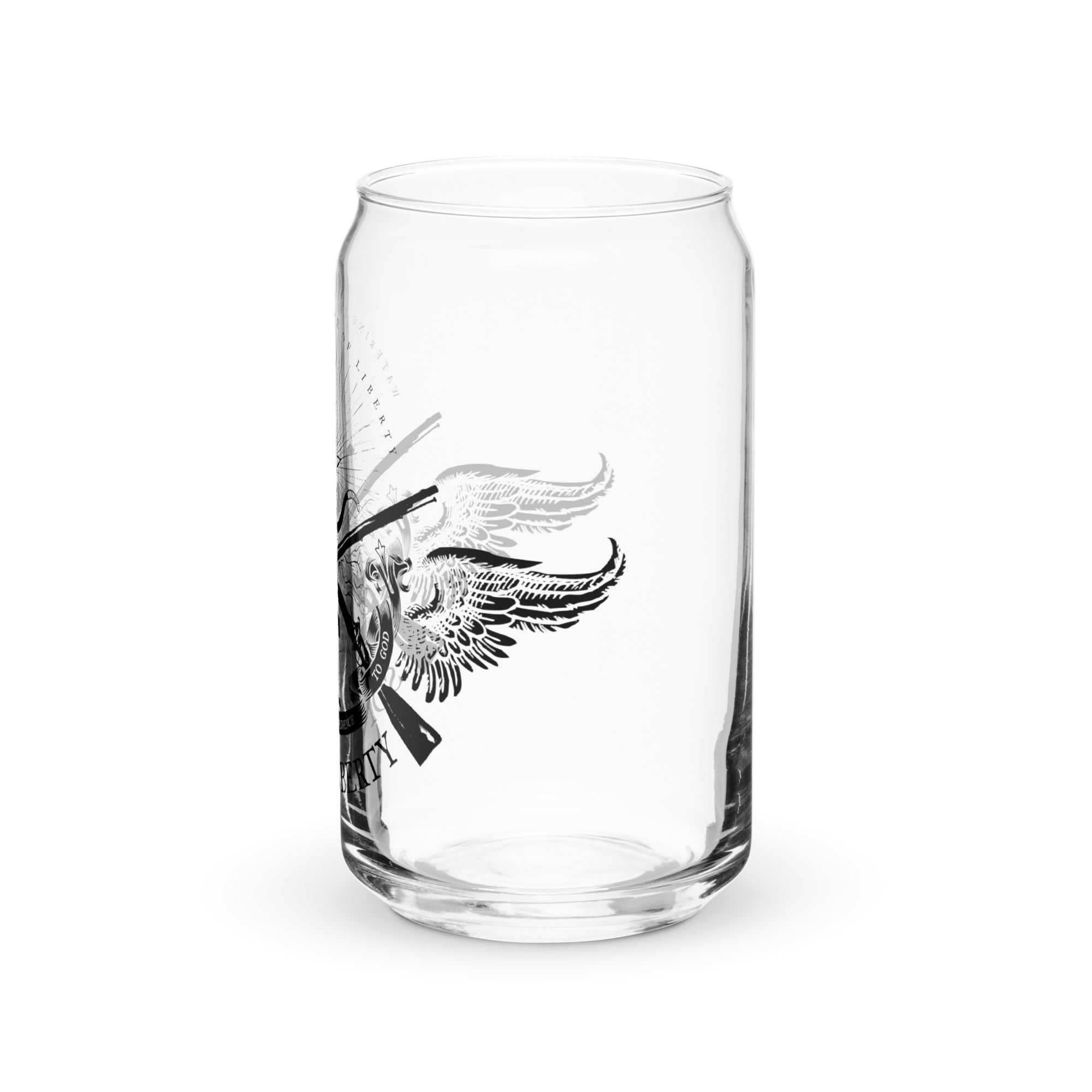Sons of Liberty Insignia Can-Shaped Glass
