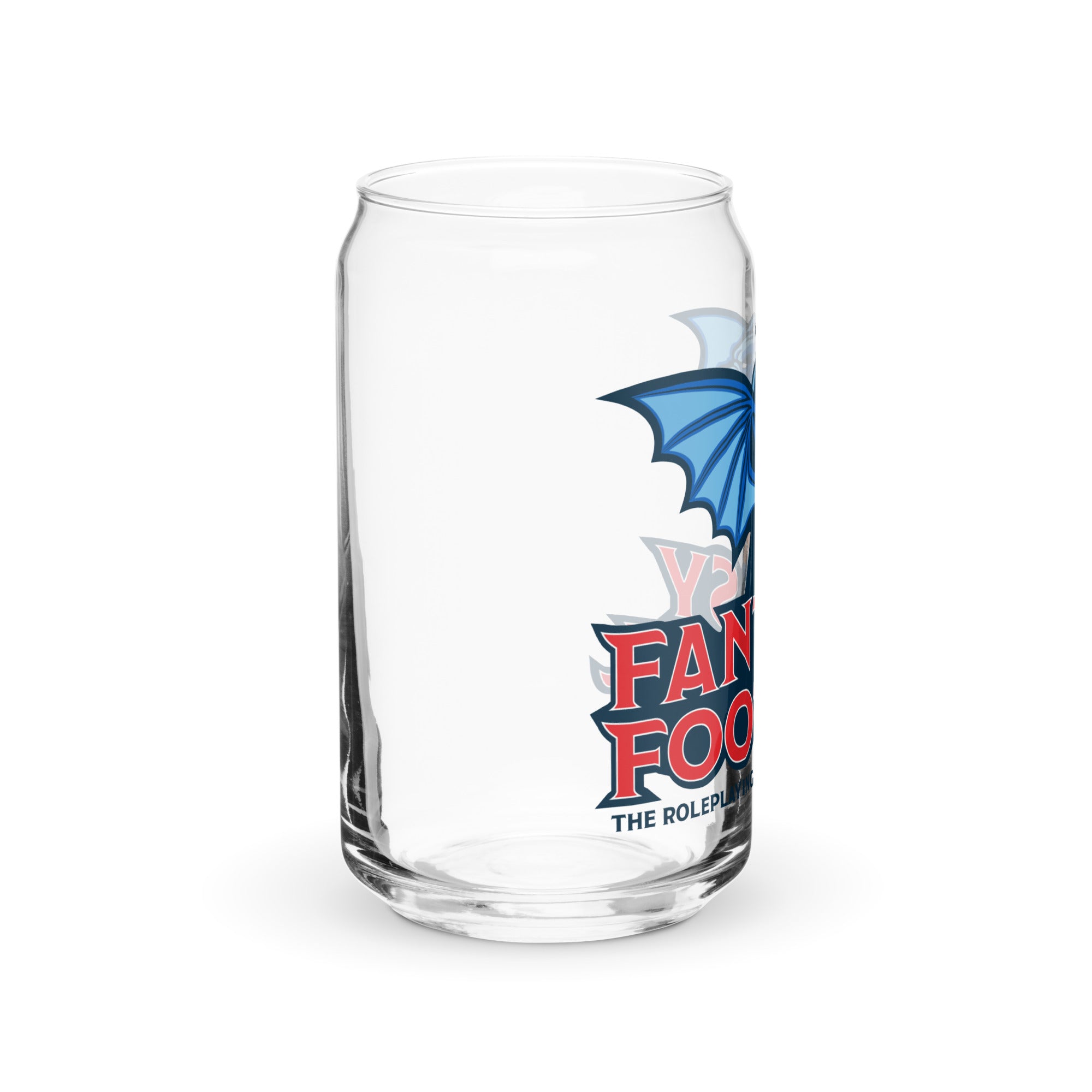 Fantasy Football Can-shaped Glass