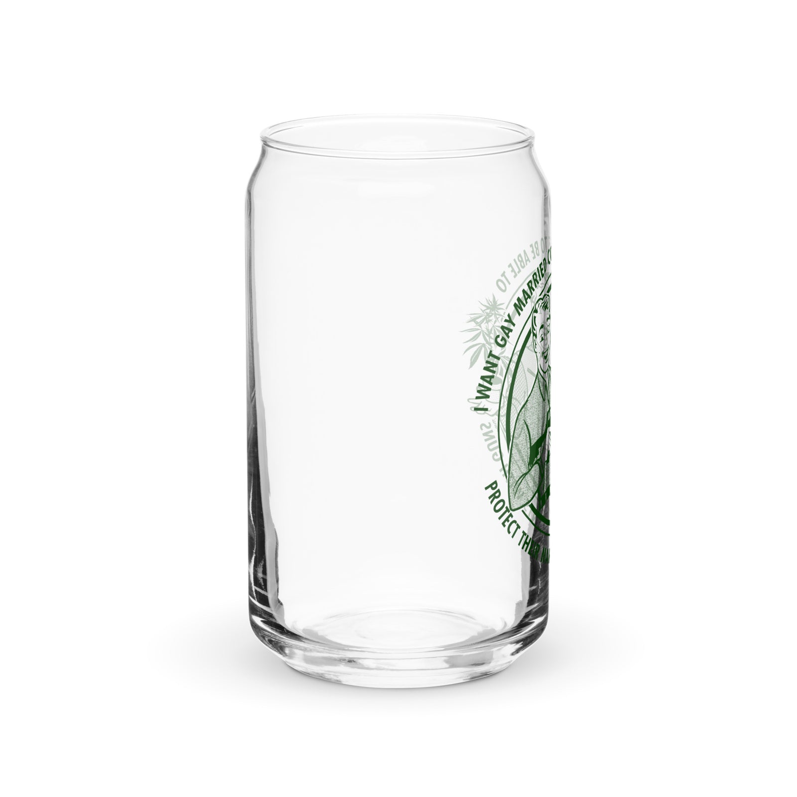 I Want Gay Married Couples To Protect Their Marijuana Plants With Guns Can-Shaped Glass