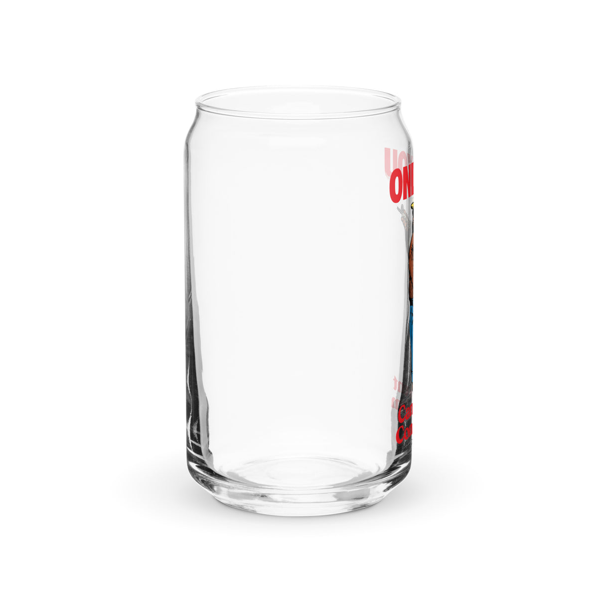 Smokey the Bear Only You Can Prevent Communism Can-Shaped Glass