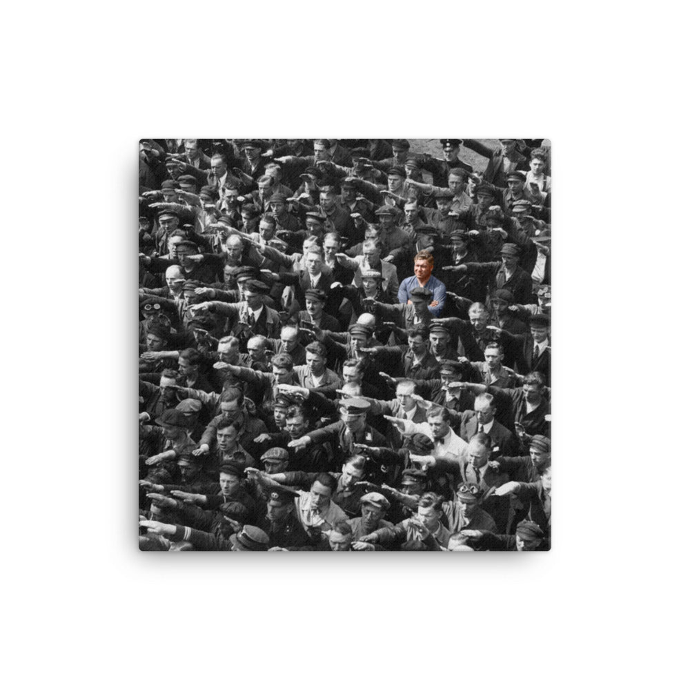 August Landmesser Canvas Wall Art