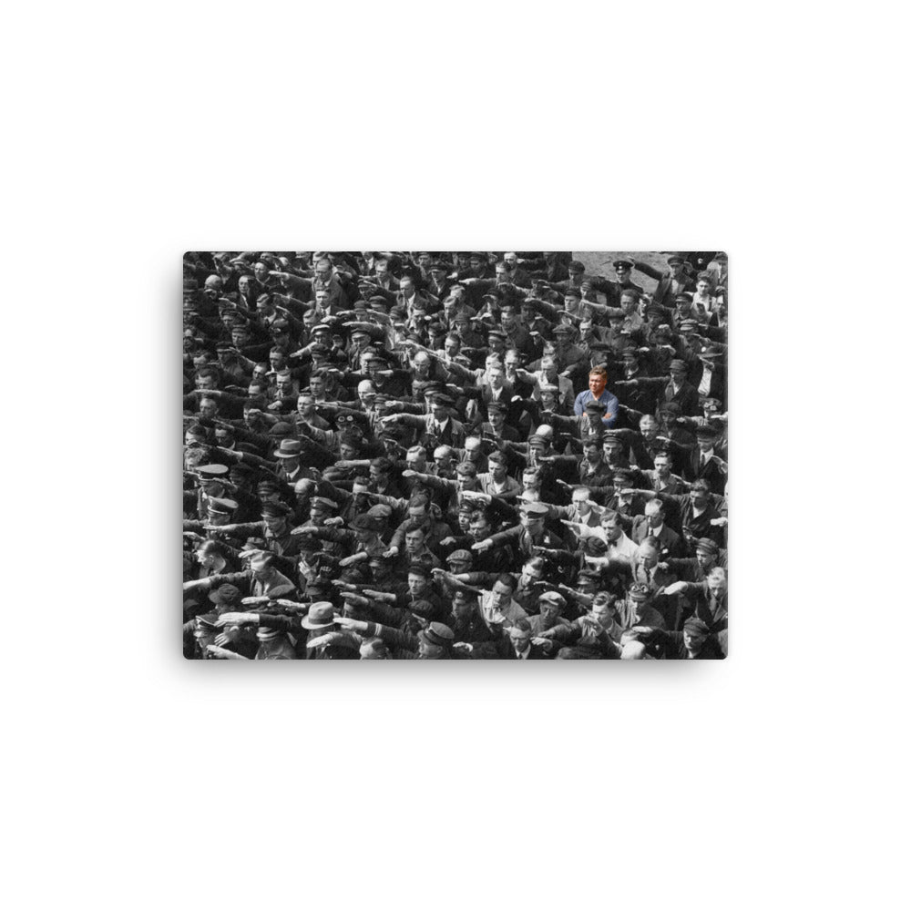 August Landmesser Canvas Wall Art