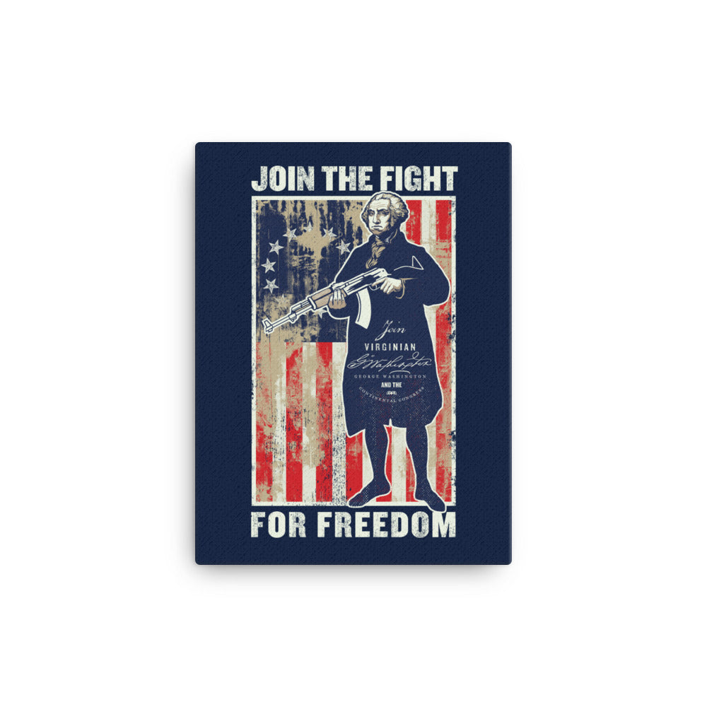 Join the Revolution George Washington Revolutionary Propaganda Canvas Wall Art