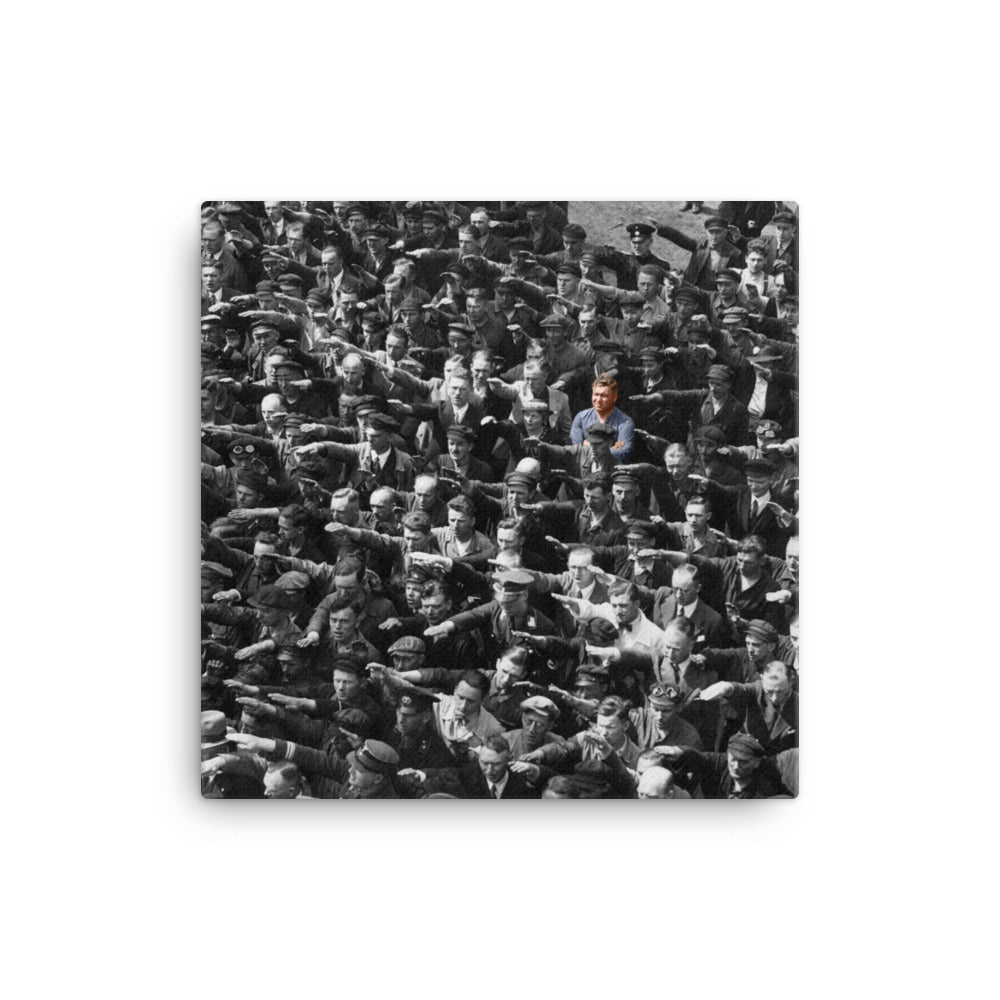 August Landmesser Canvas Wall Art