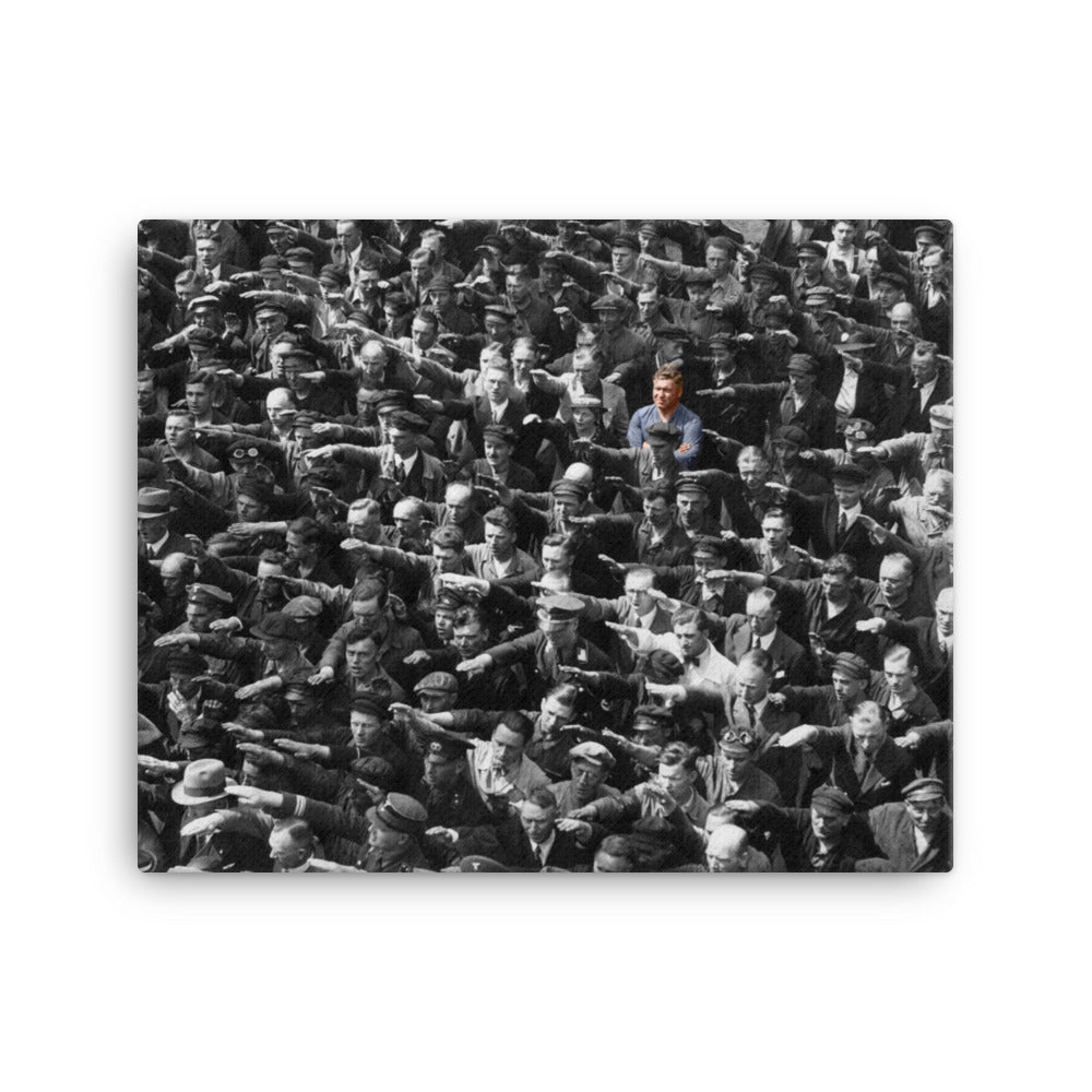 August Landmesser Canvas Wall Art