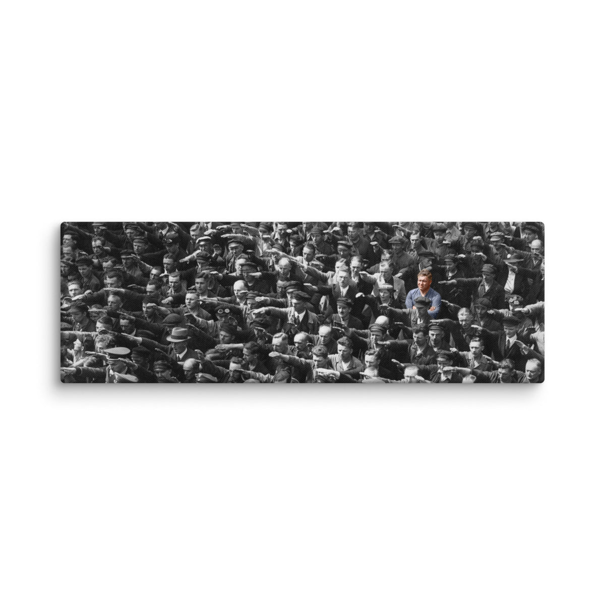 August Landmesser Gallery Wrapped Canvas Wall Art