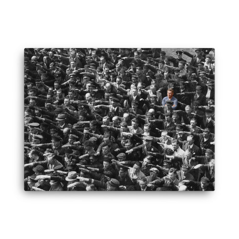 August Landmesser Canvas Wall Art