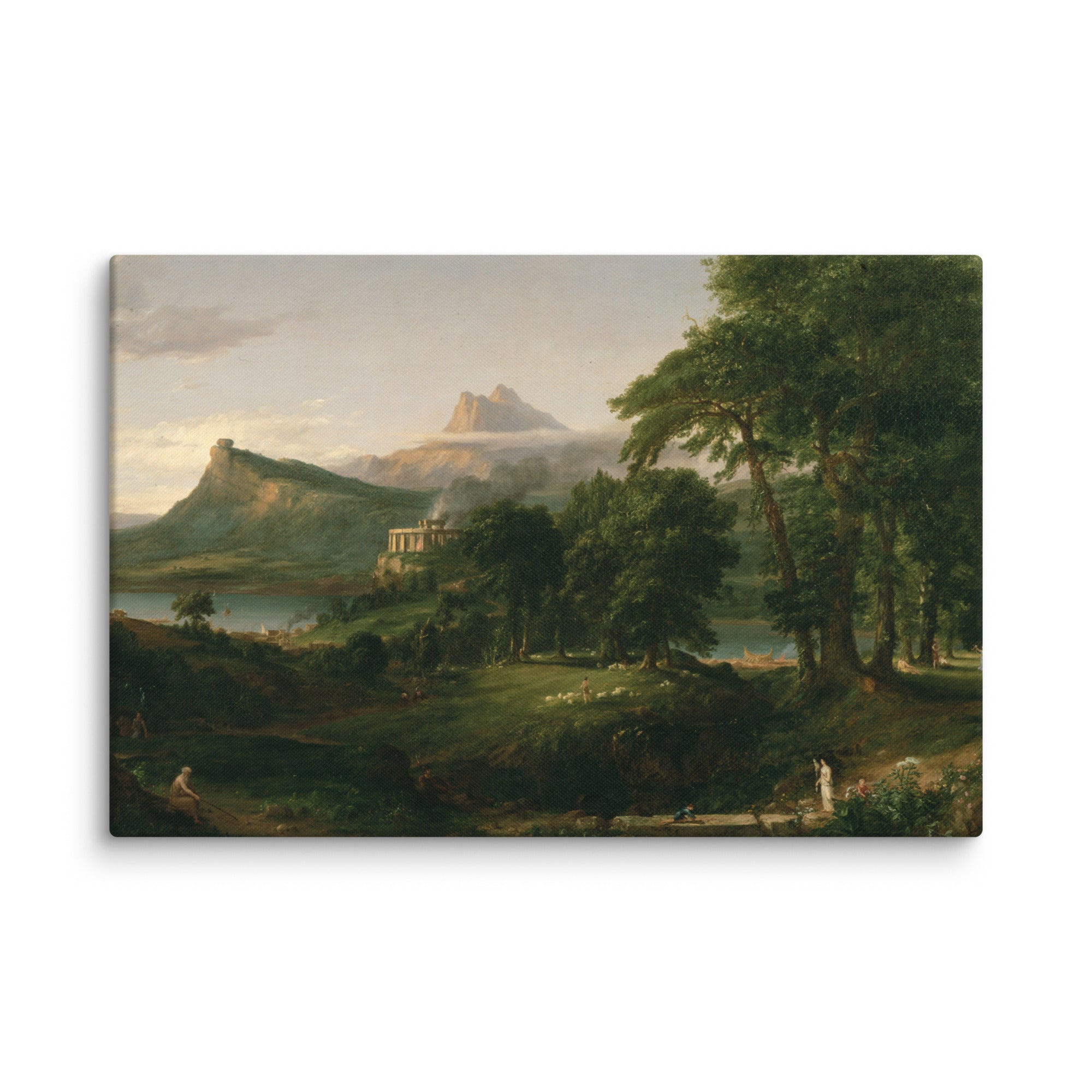 Thomas Cole's The Arcadian or Pastoral State Canvas