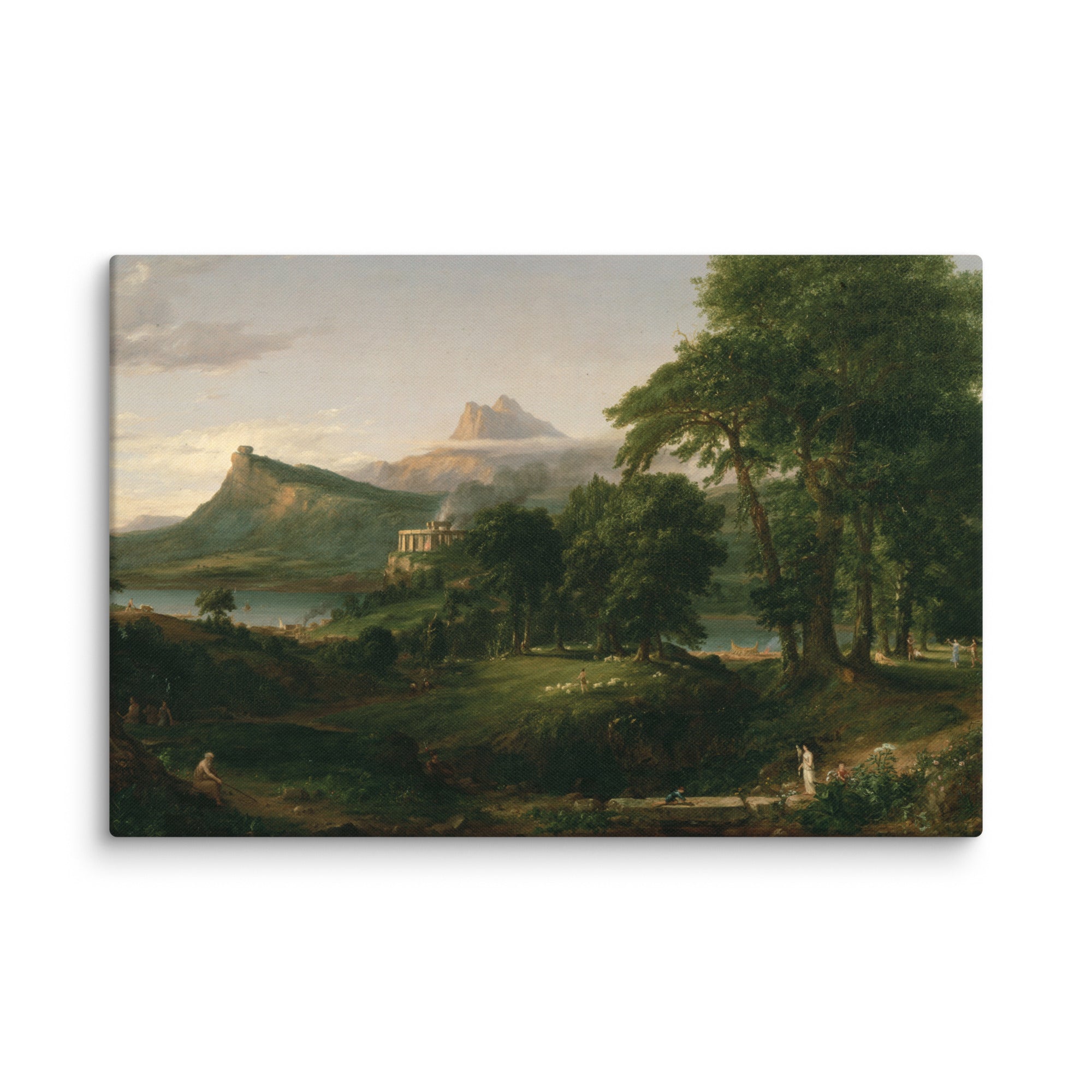 Thomas Cole's The Arcadian or Pastoral State Canvas