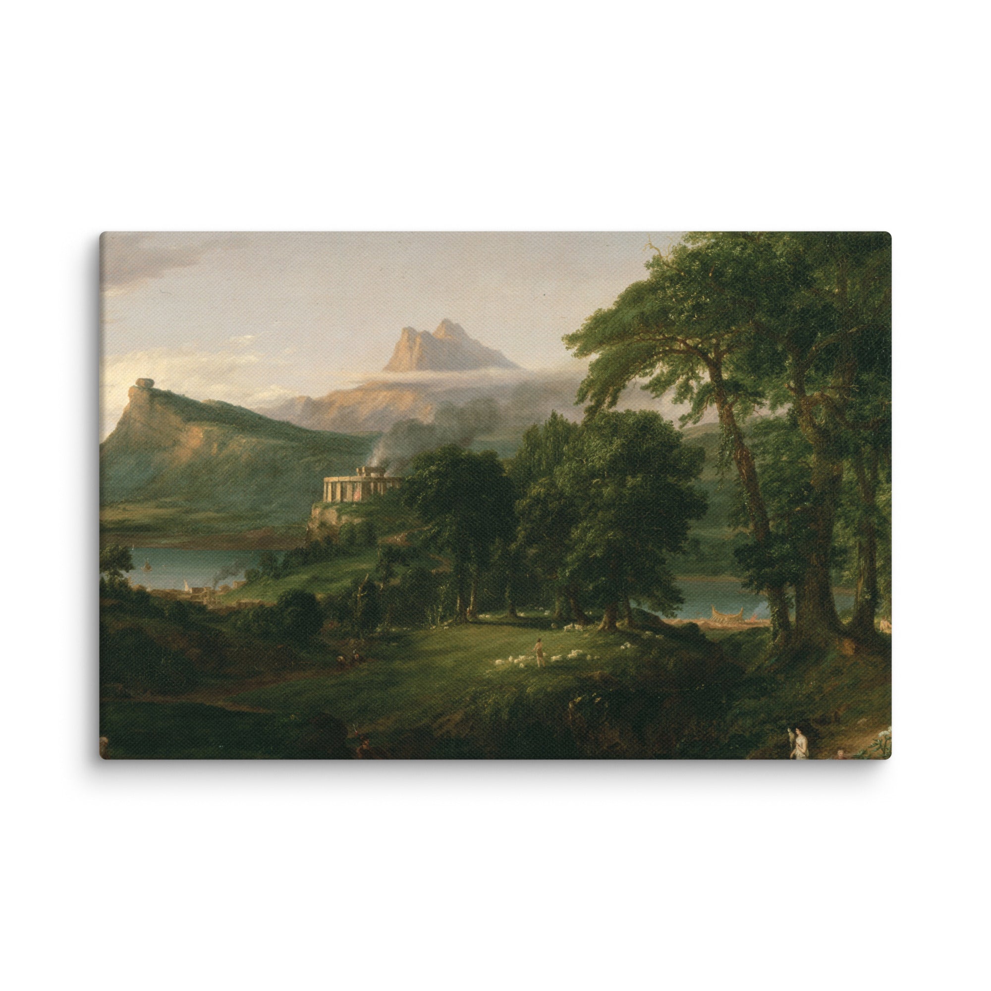 Thomas Cole's The Arcadian or Pastoral State Canvas