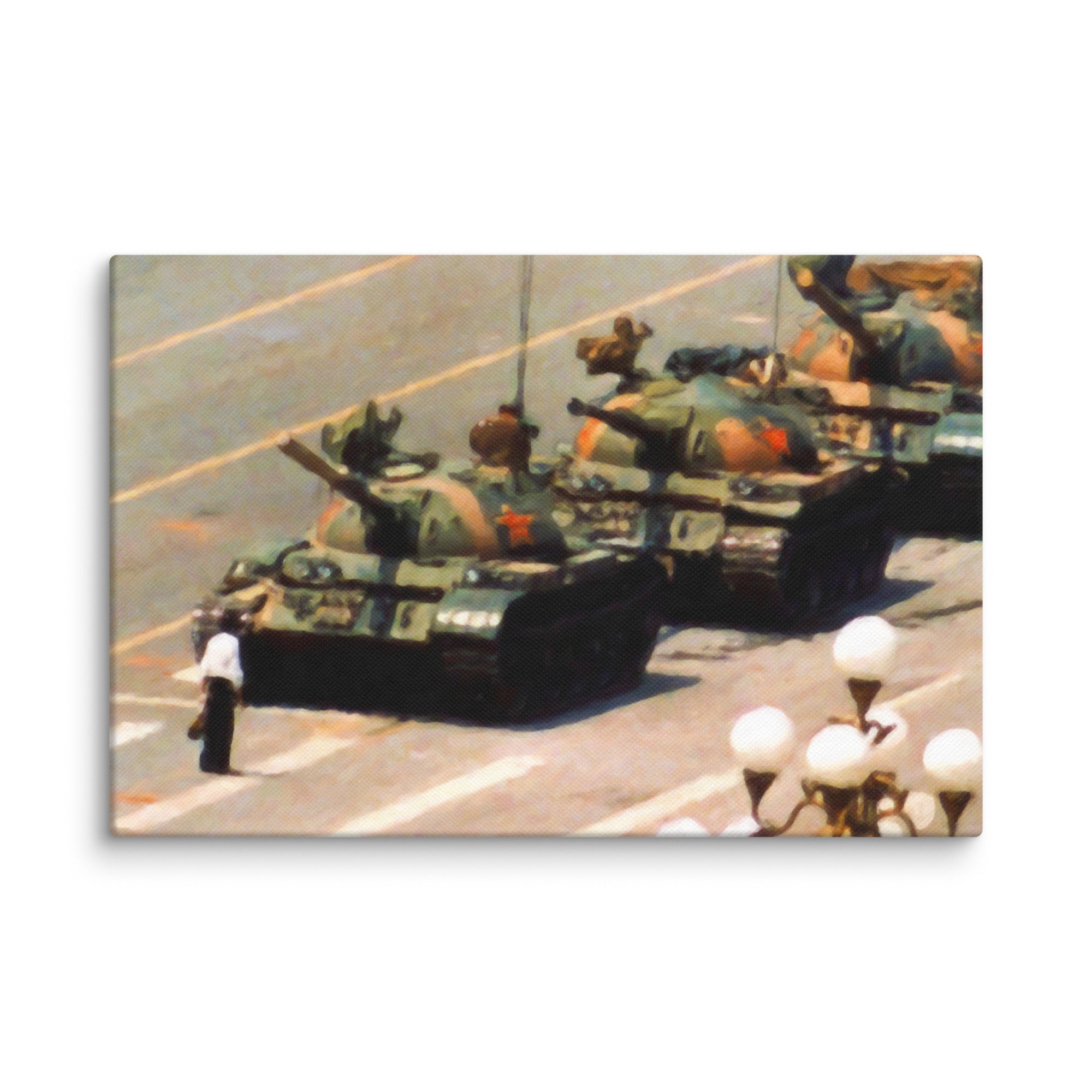 Tank Man Wrapped Canvas Painting