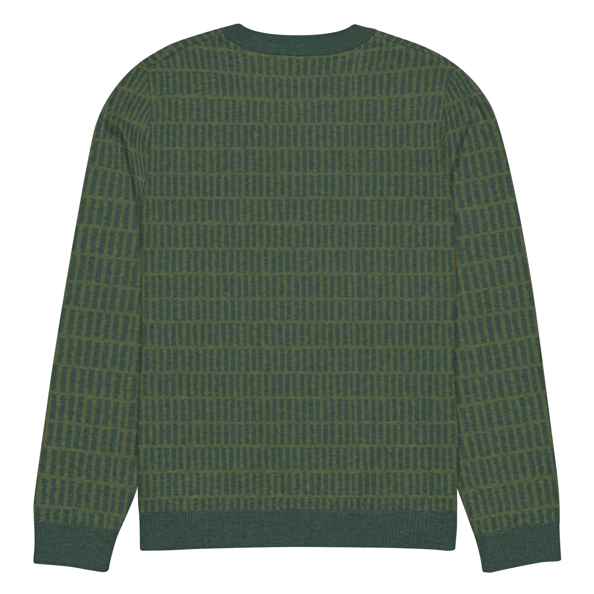 Greenway Grid Knitted Crew Neck Sweater