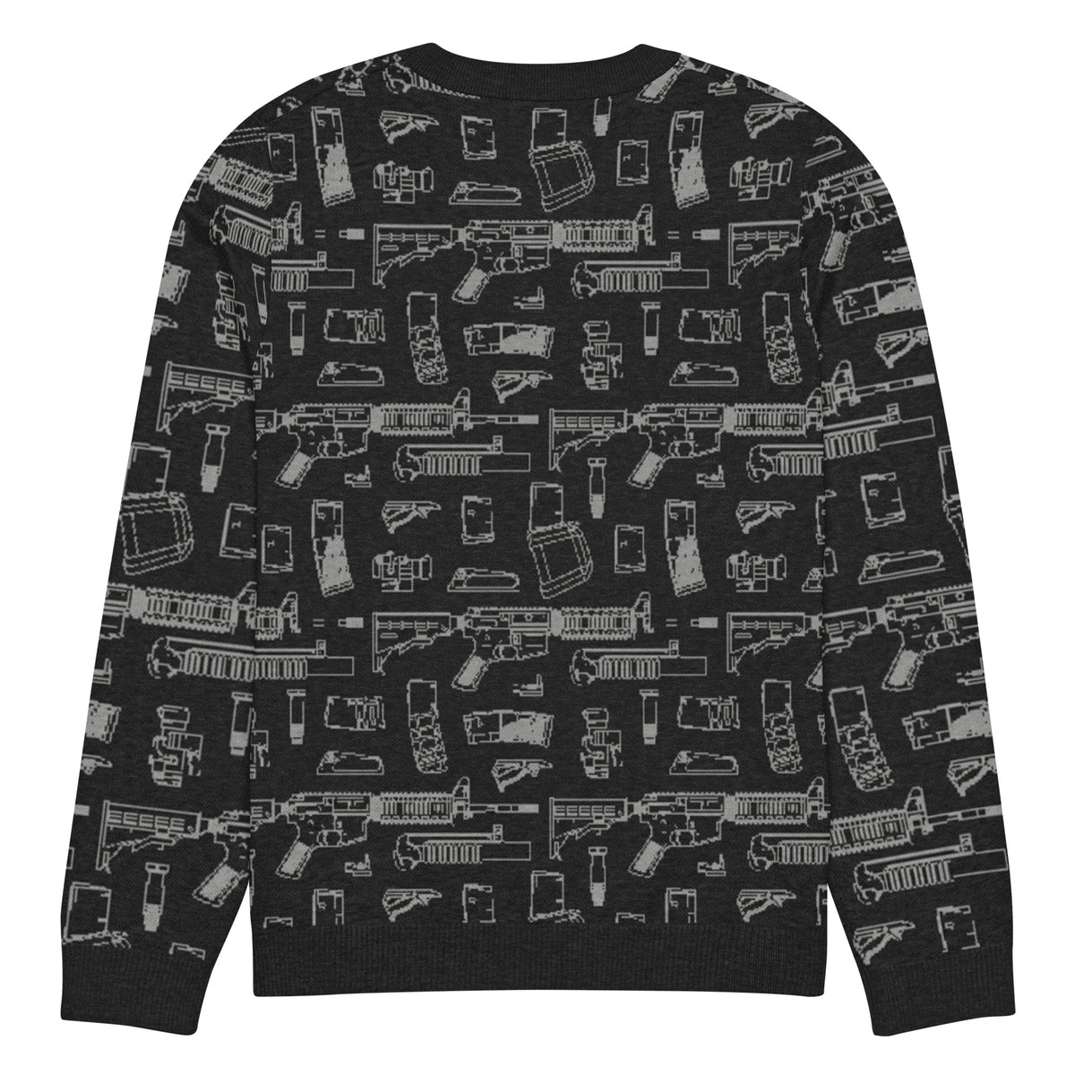 Rifle Attachments Knitted Crew Neck Sweater