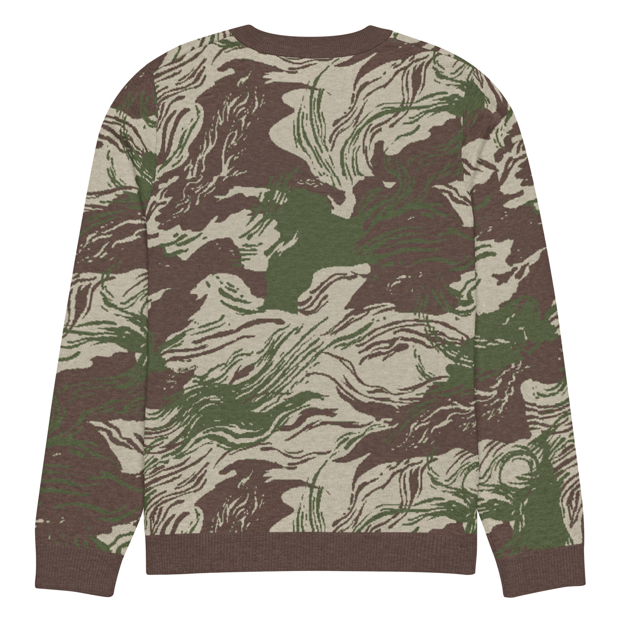 Rhodesian Brushstroke Knitted Crew Neck Sweater