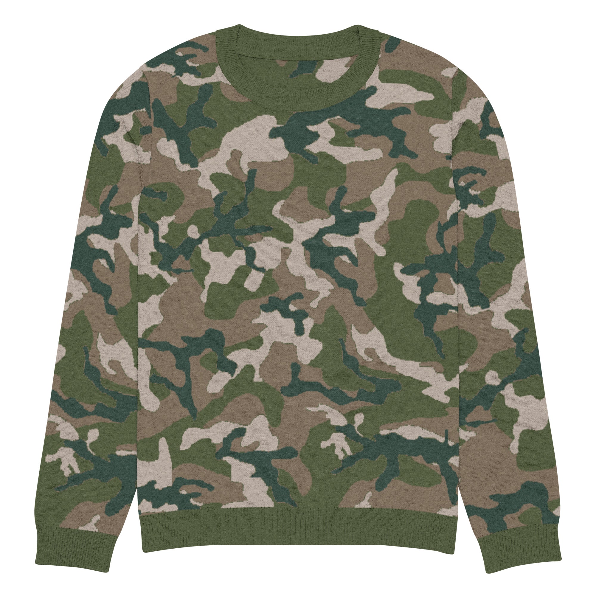 Woodland M81 Camo Knitted Crew Neck Sweater