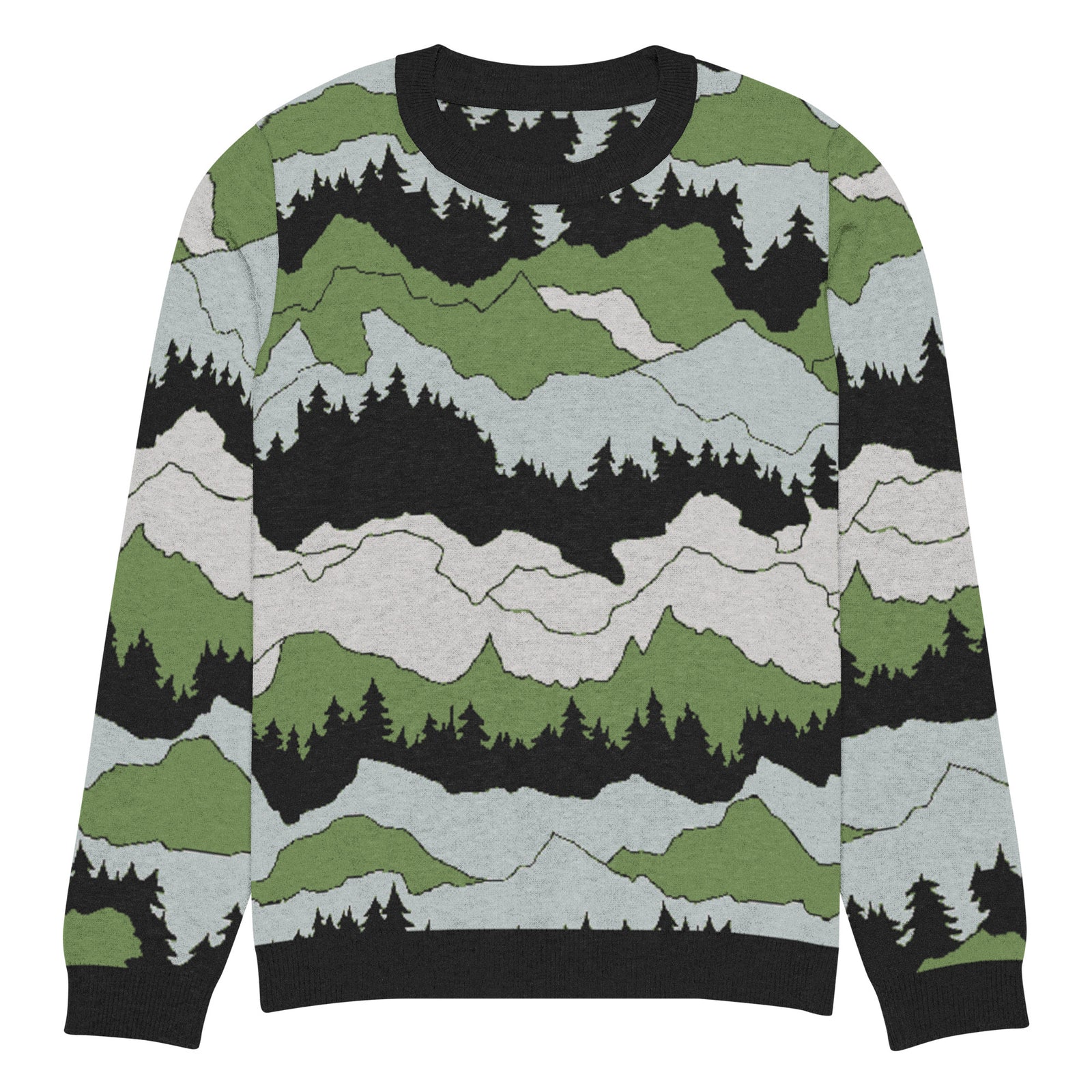 Echo Ridge Knitted Crew Neck Sweater