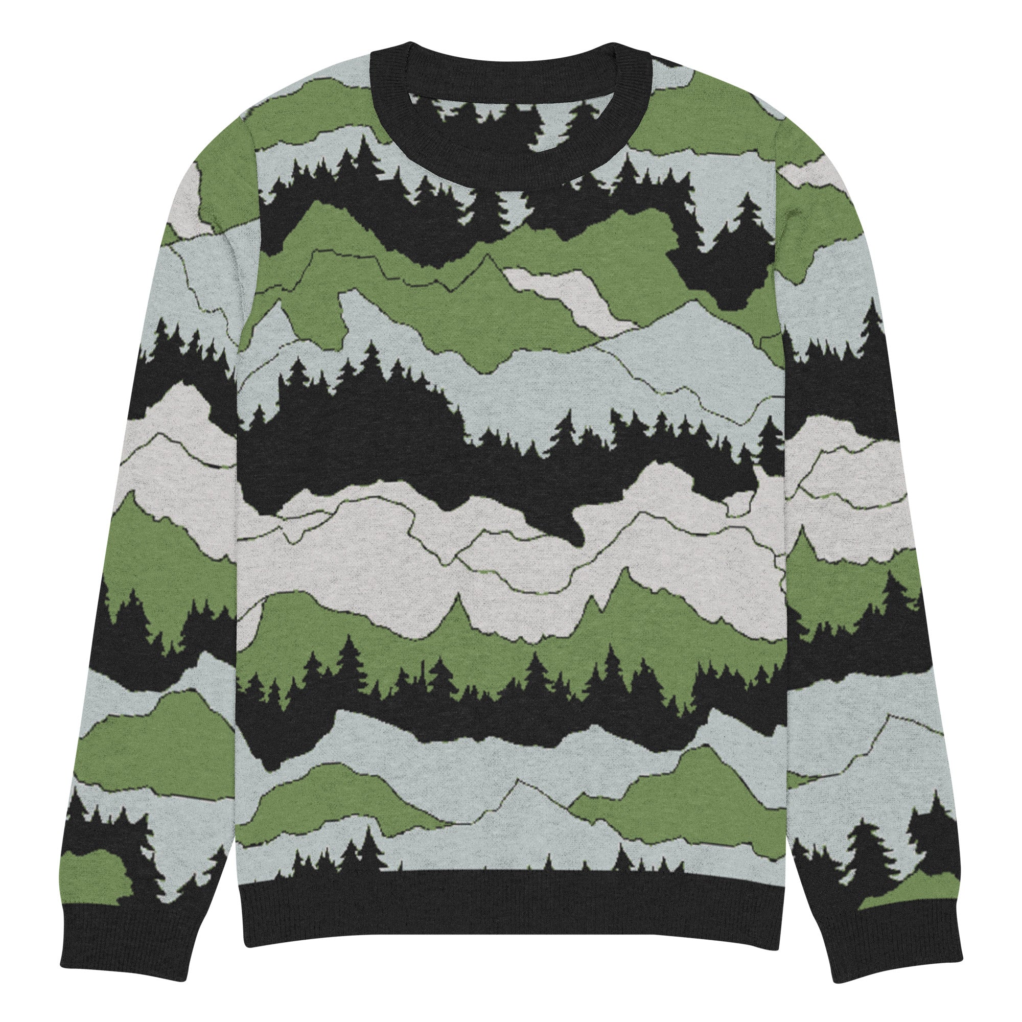 Echo Ridge Knitted Crew Neck Sweater