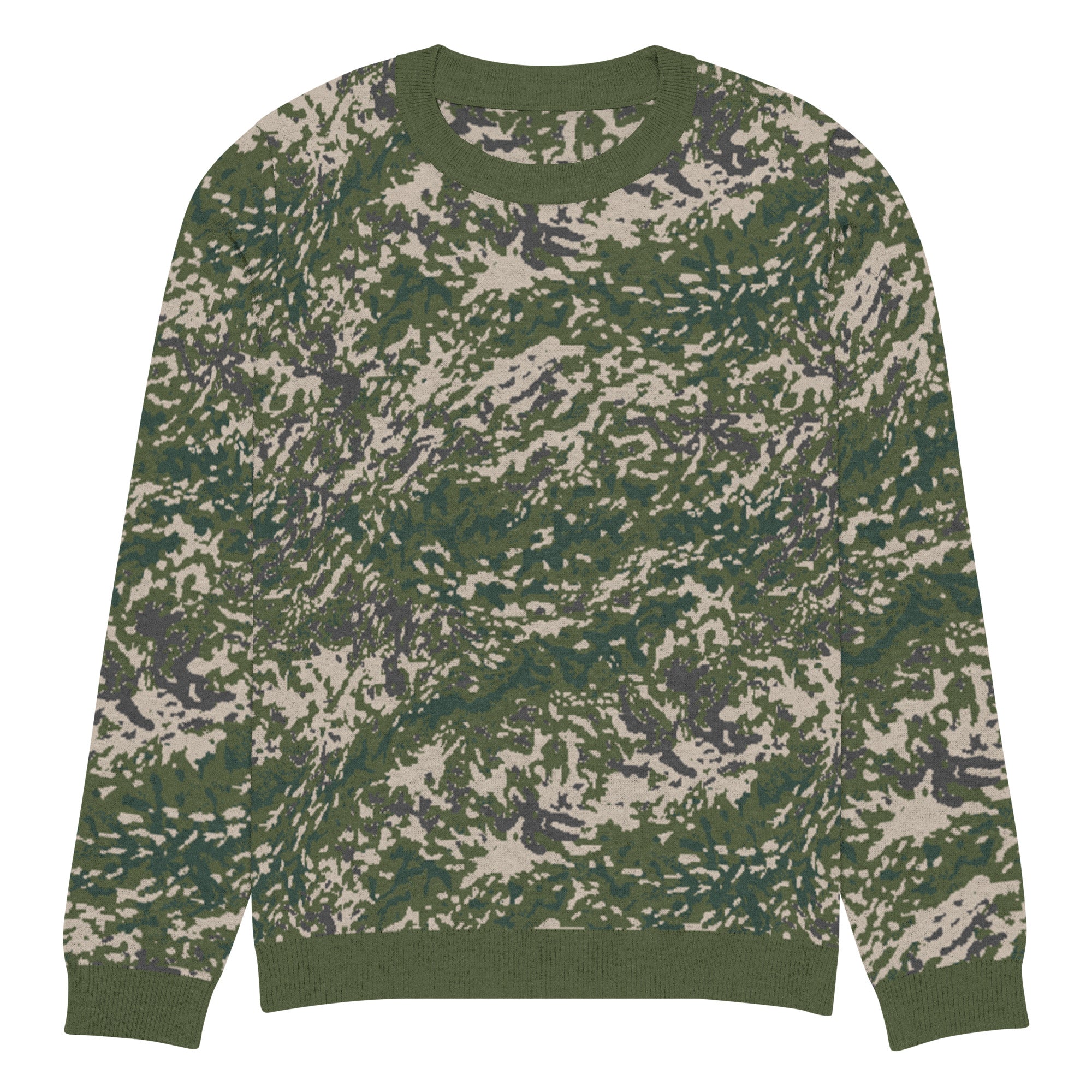 BVON Flecktarn Knitted Crew Neck Sweater