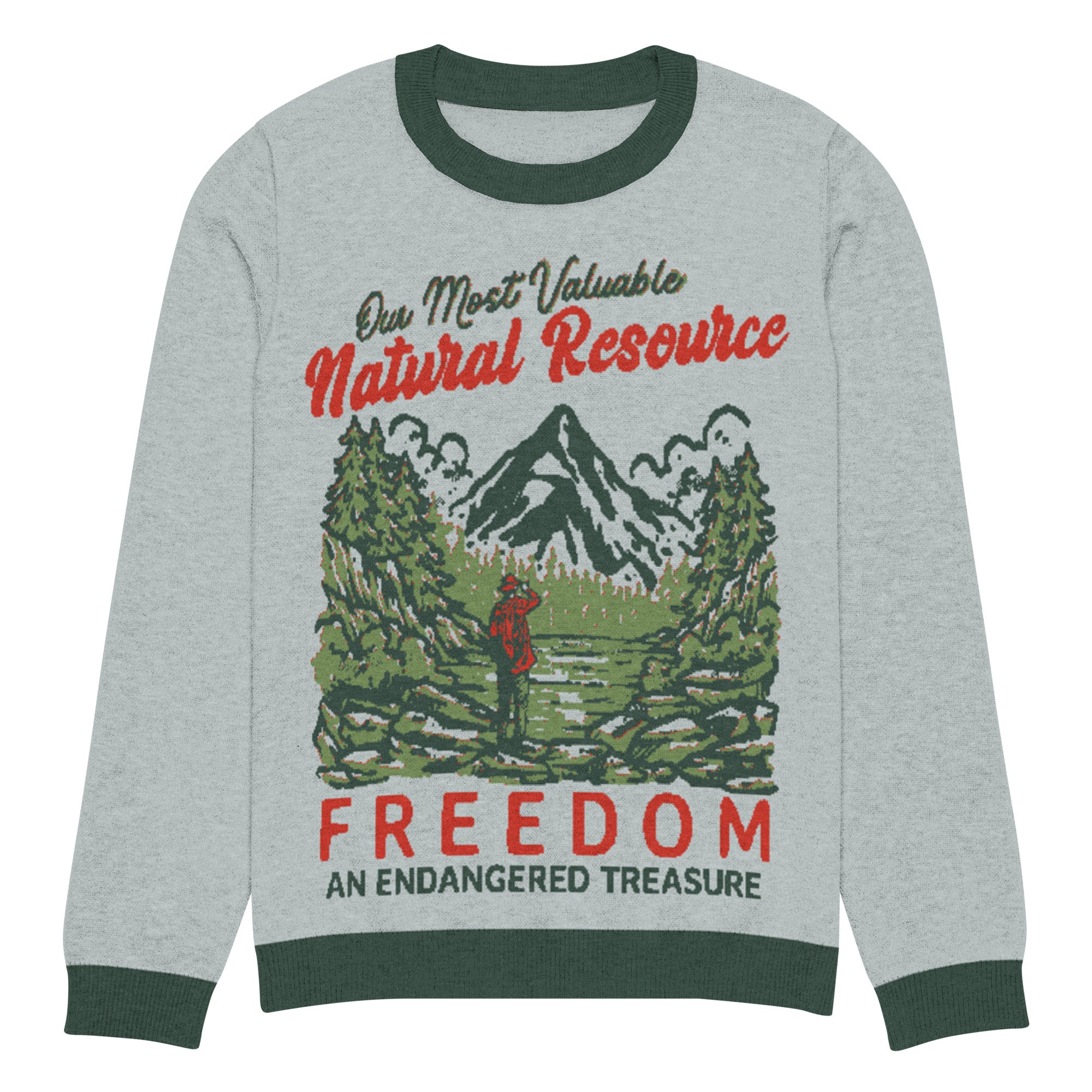 Our Most Valuable Natural Resource Freedom Knitted Sweater