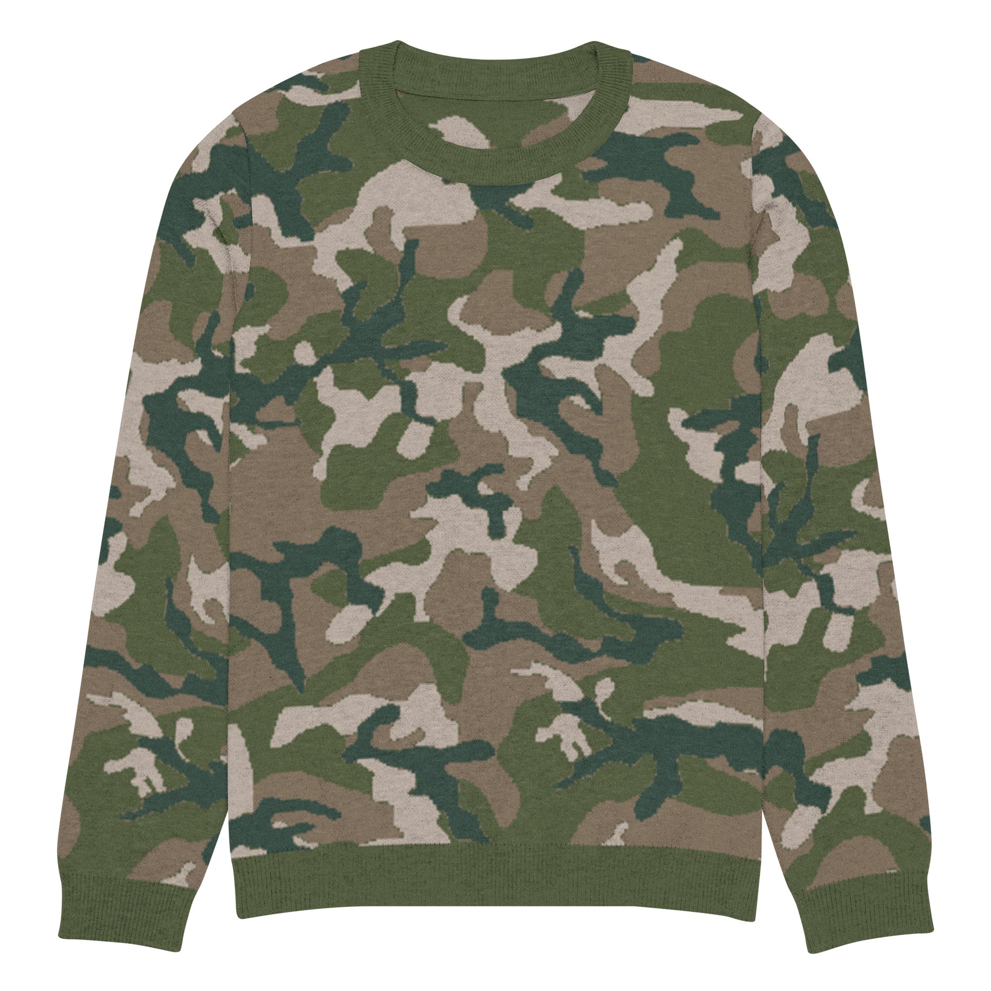 Woodland M81 Camo Knitted Crew Neck Sweater