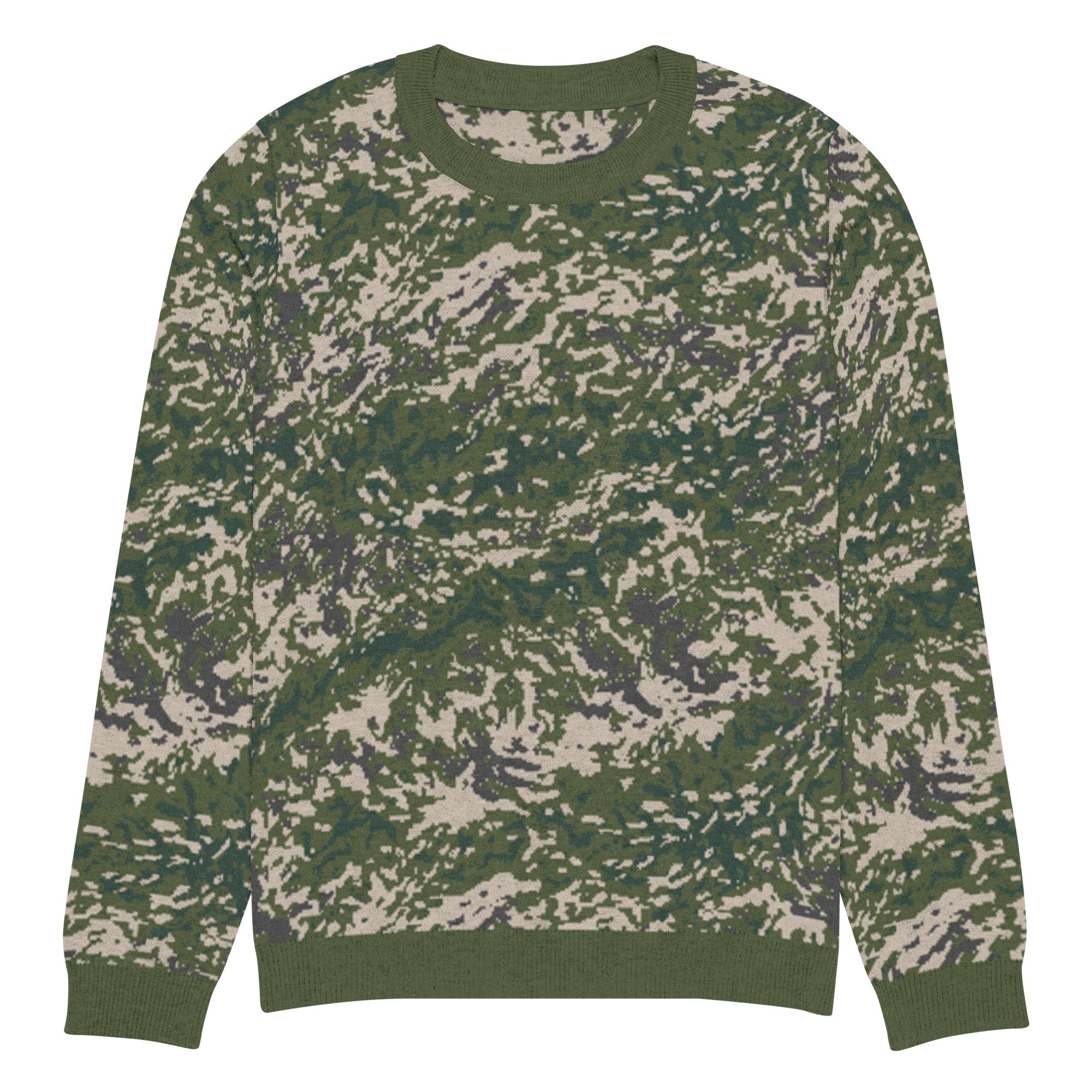 BVON Flecktarn Knitted Crew Neck Sweater