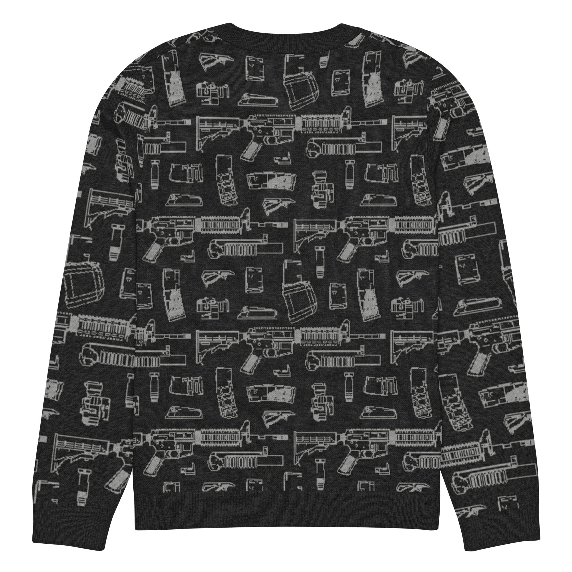 Rifle Attachments Knitted Crew Neck Sweater