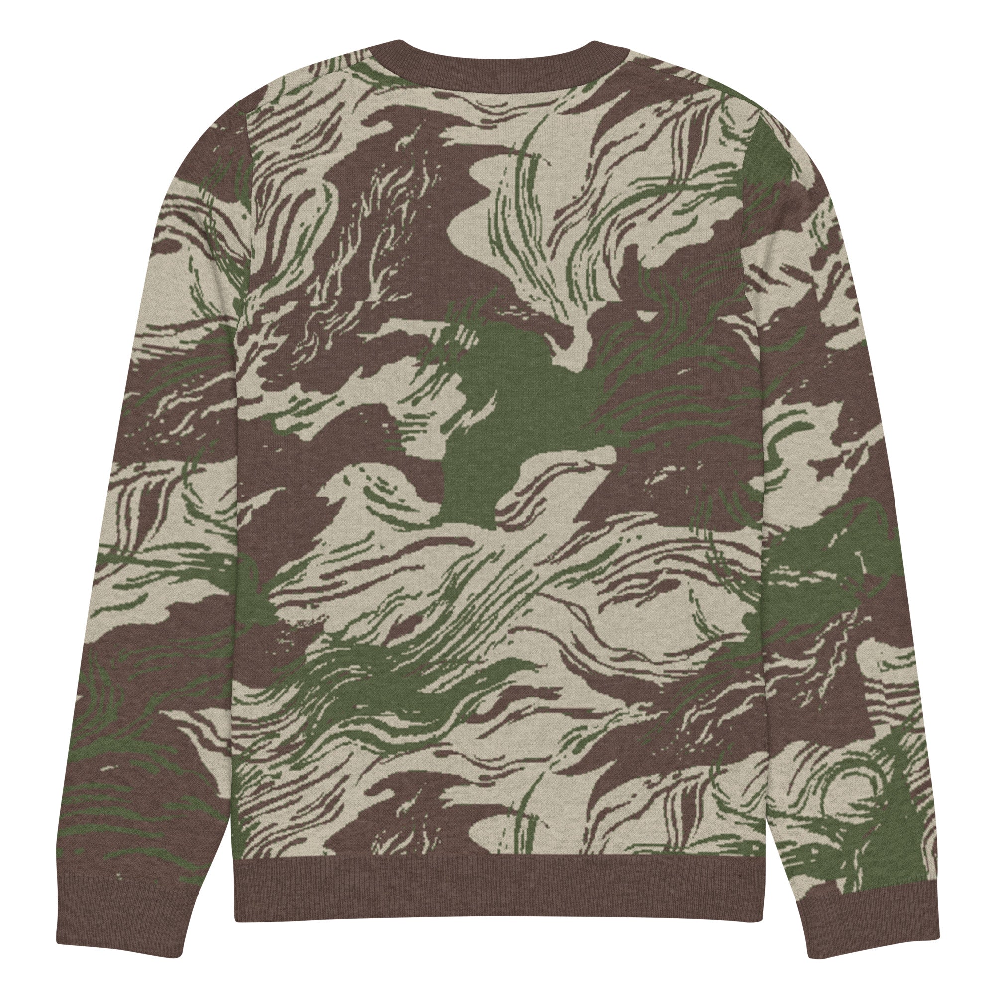 Rhodesian Brushstroke Knitted Crew Neck Sweater