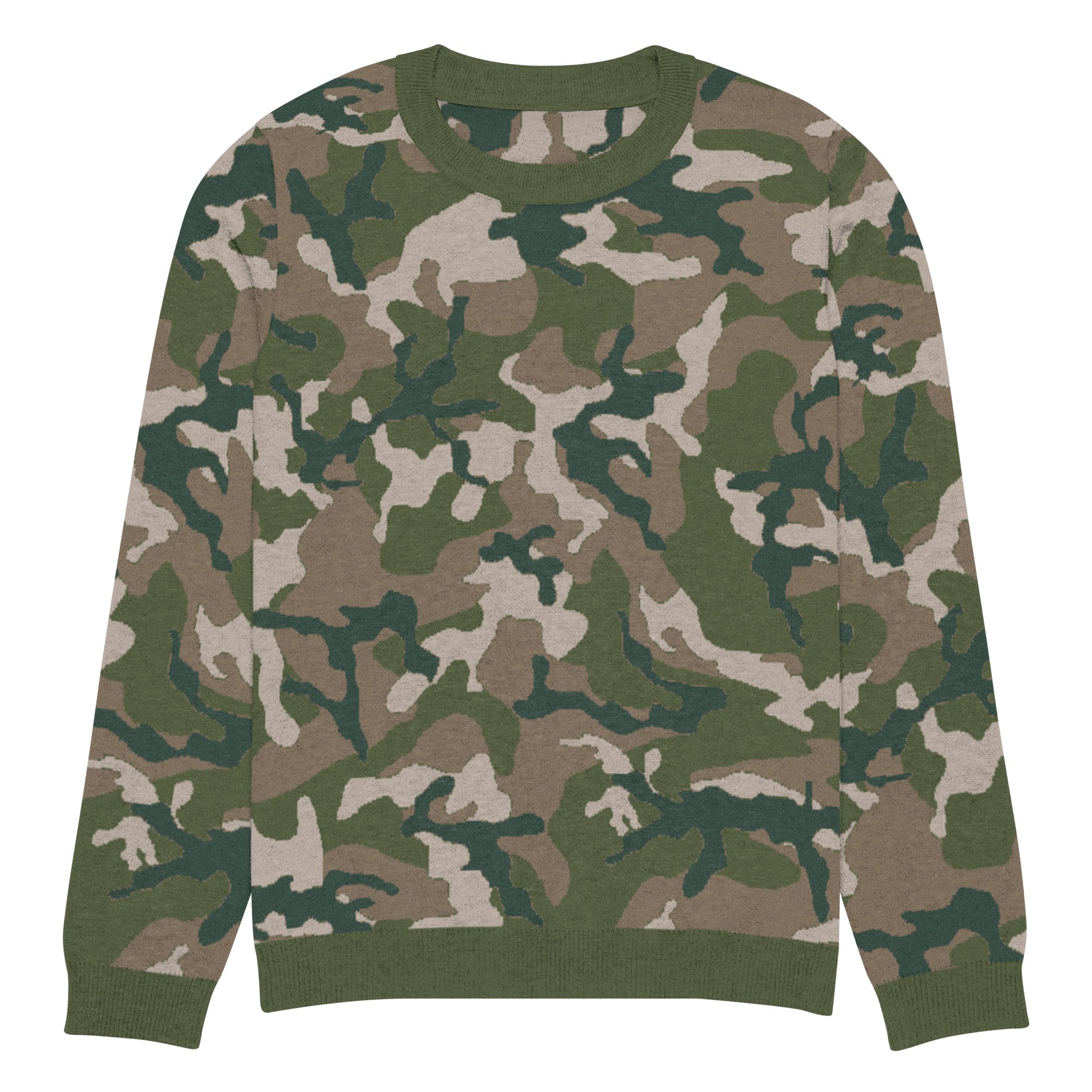 Woodland M81 Camo Knitted Crew Neck Sweater