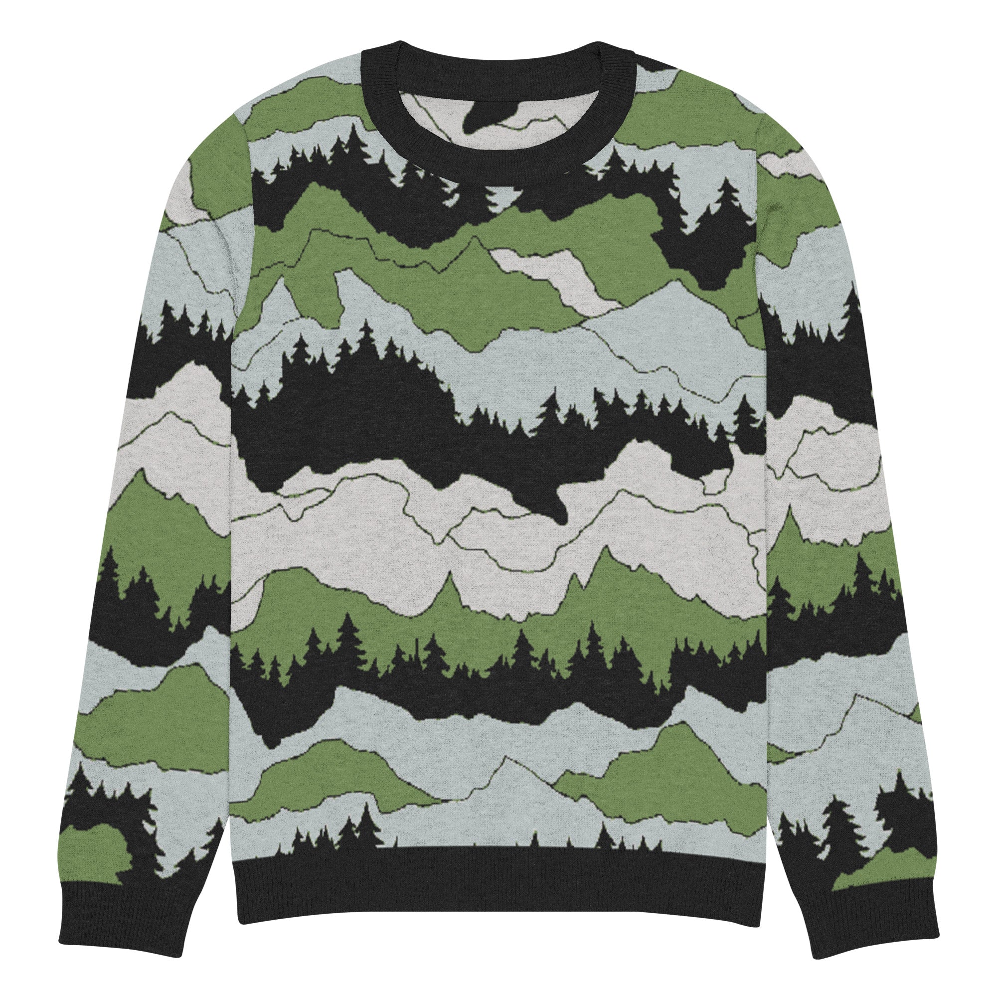 Echo Ridge Knitted Crew Neck Sweater