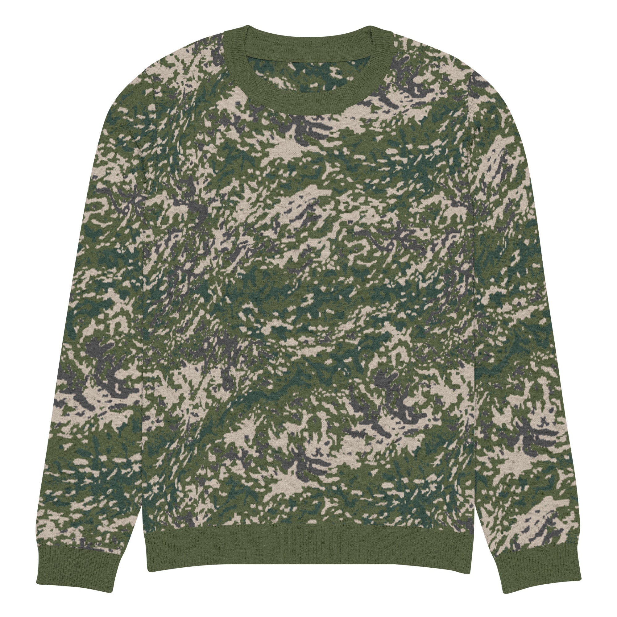 BVON Flecktarn Knitted Crew Neck Sweater