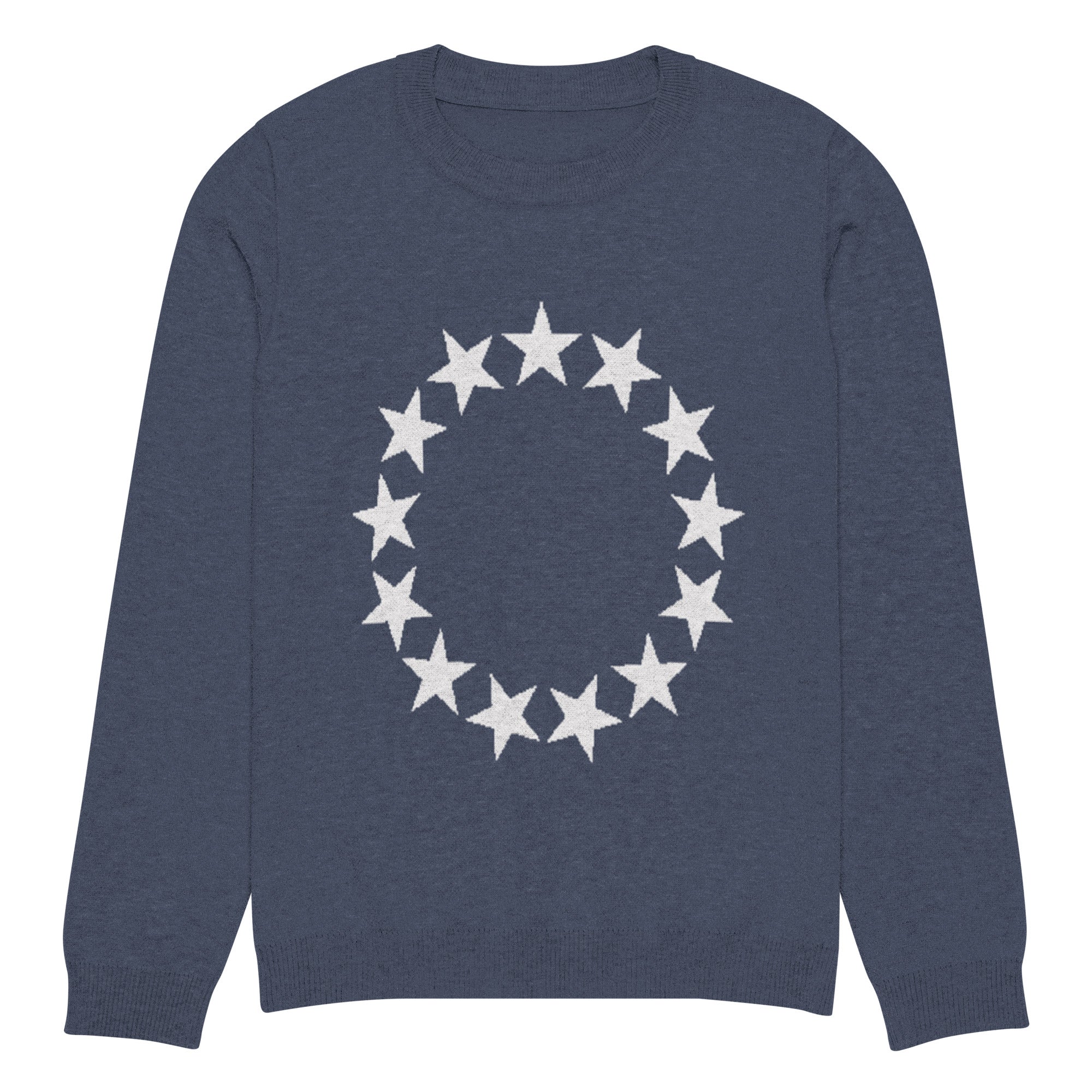 Betsy Ross Stars Knitted Crew Neck Sweater