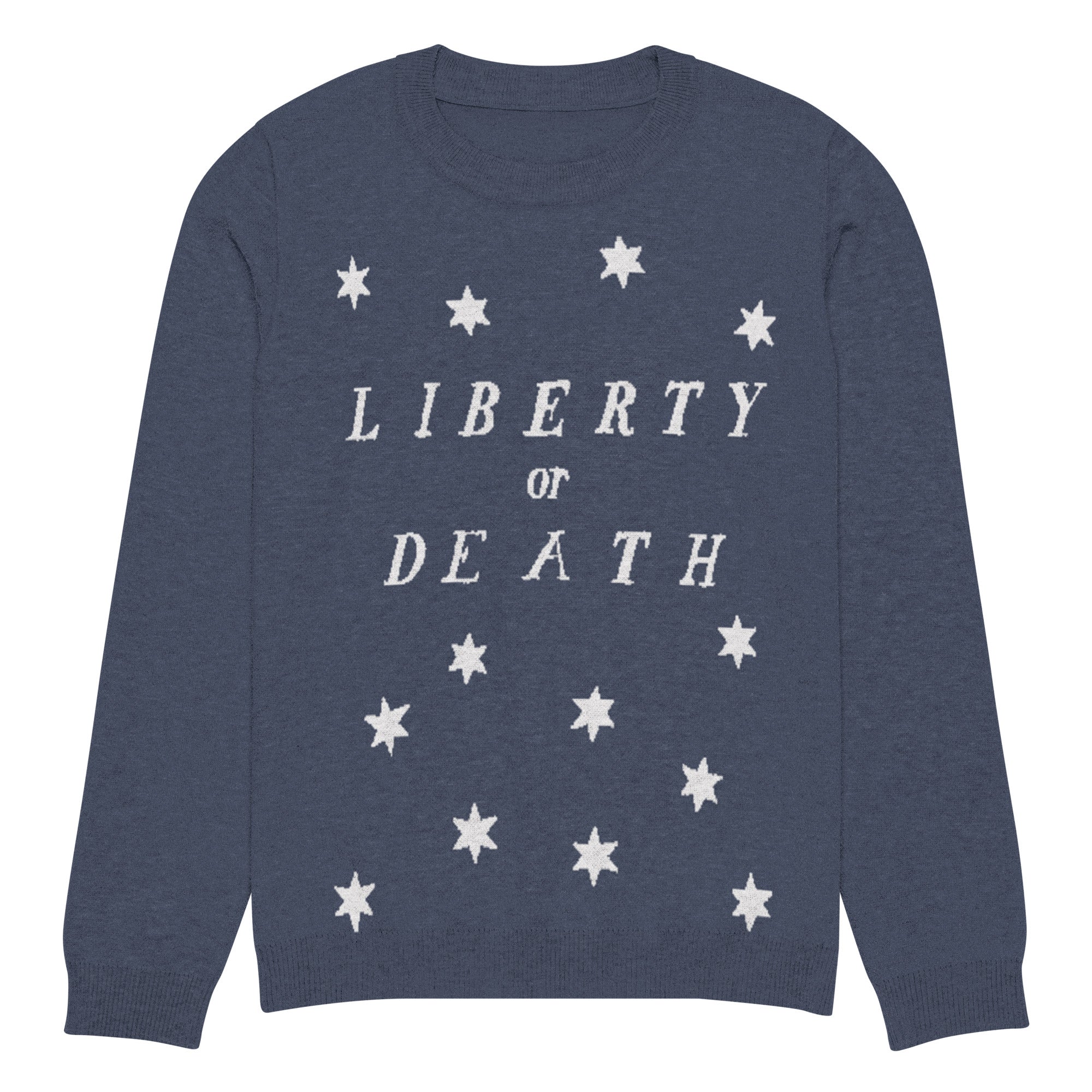 Liberty or Death Knitted Pullover Sweater