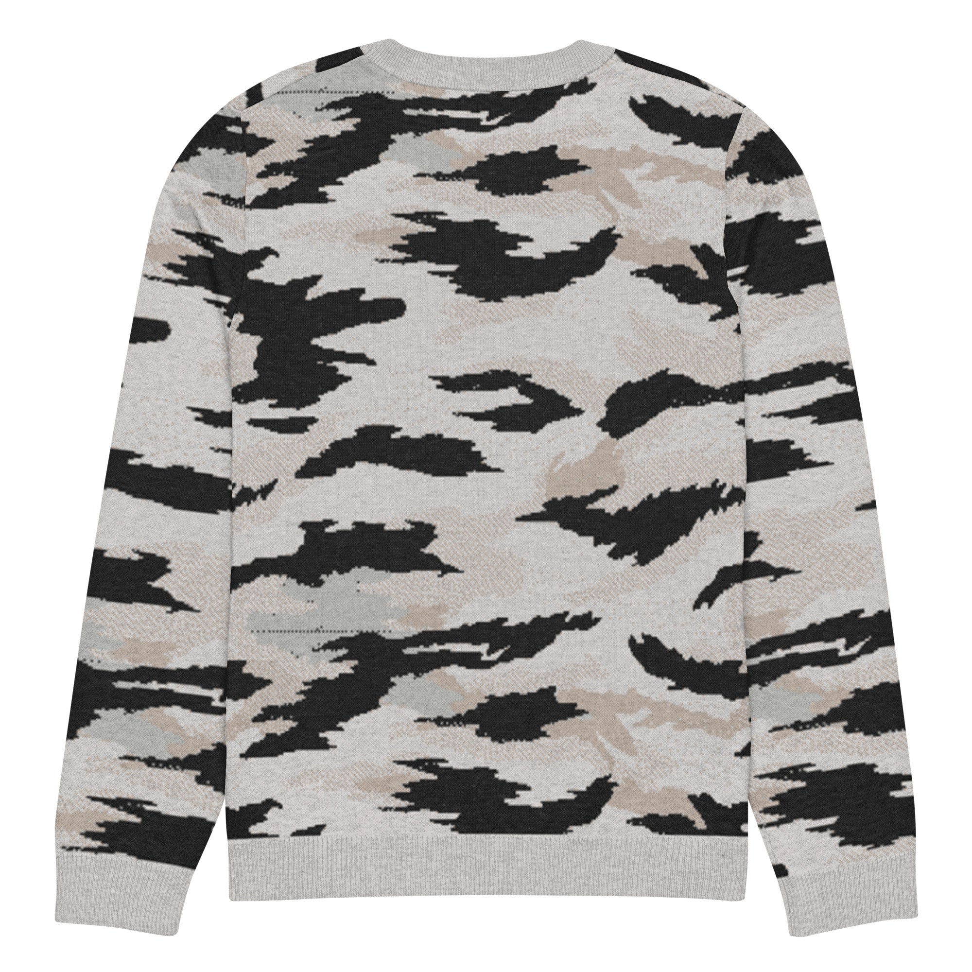 Snow Tiger Knitted Crew Neck Sweater