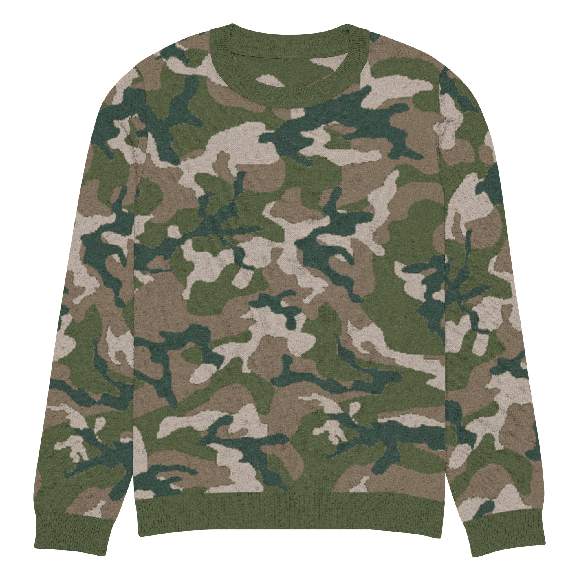 Woodland M81 Camo Knitted Crew Neck Sweater